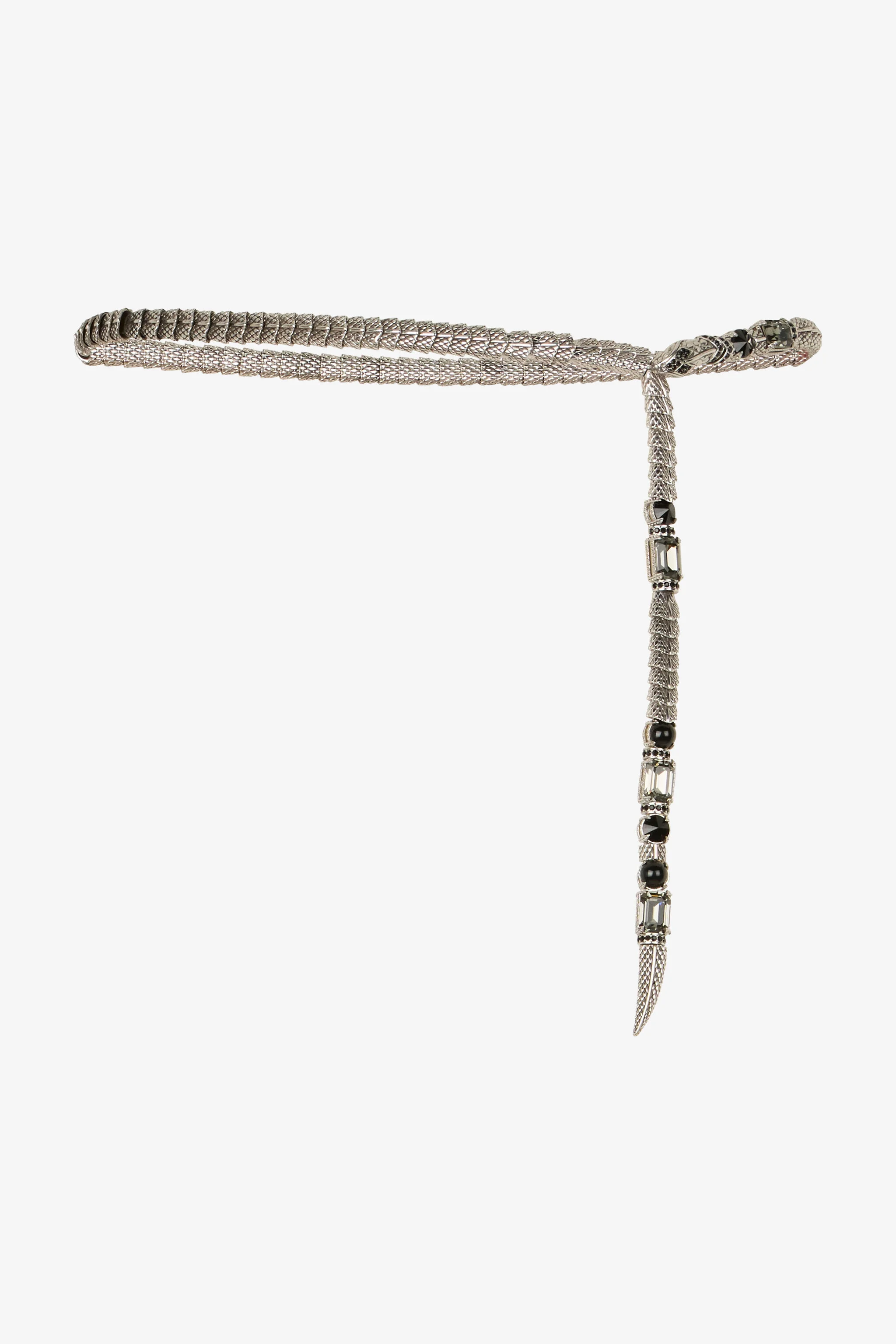 Serpentine Silver Chain Belt - 1