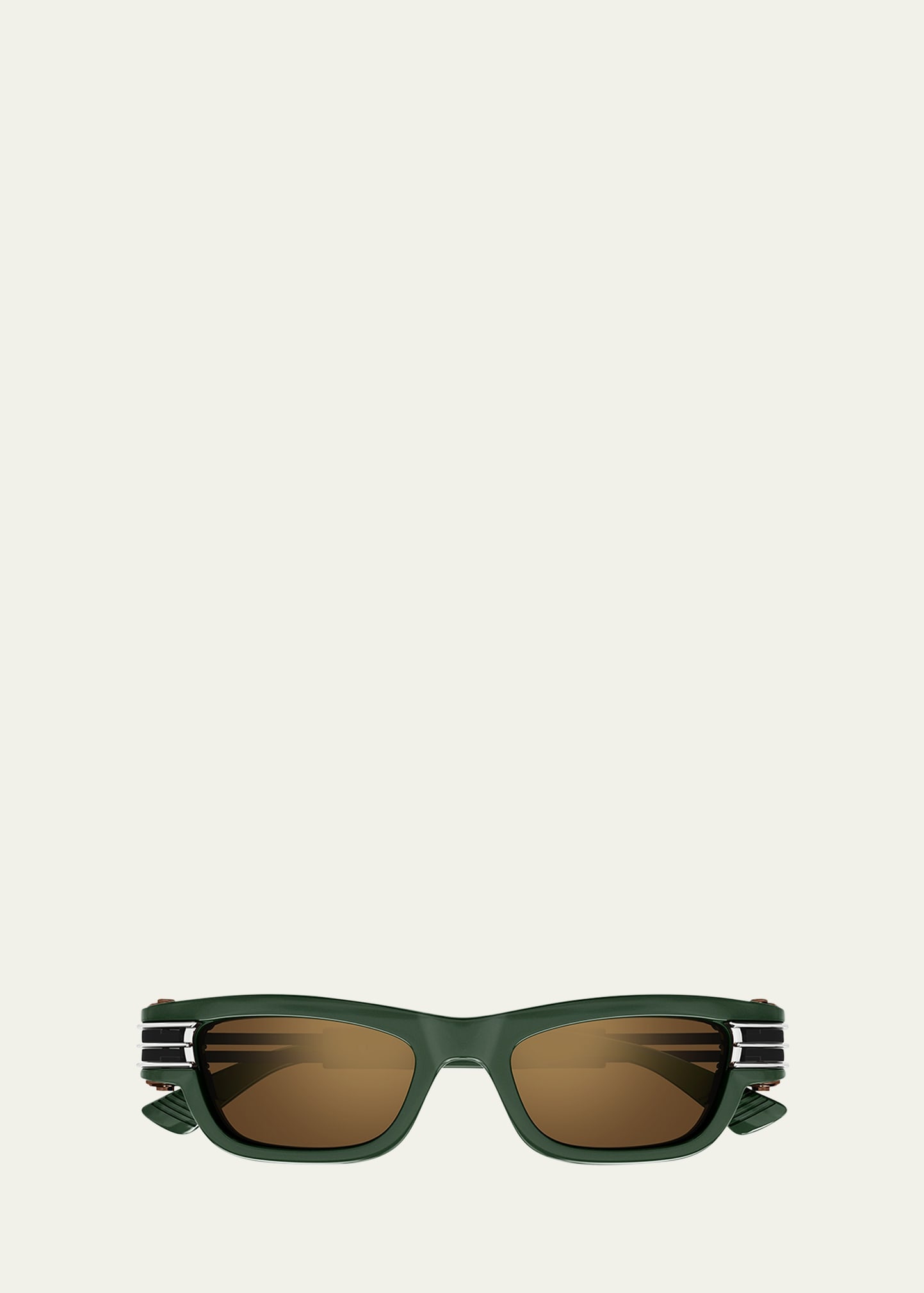 Bolt Hinge Plastic Rectangle Sunglasses - 1