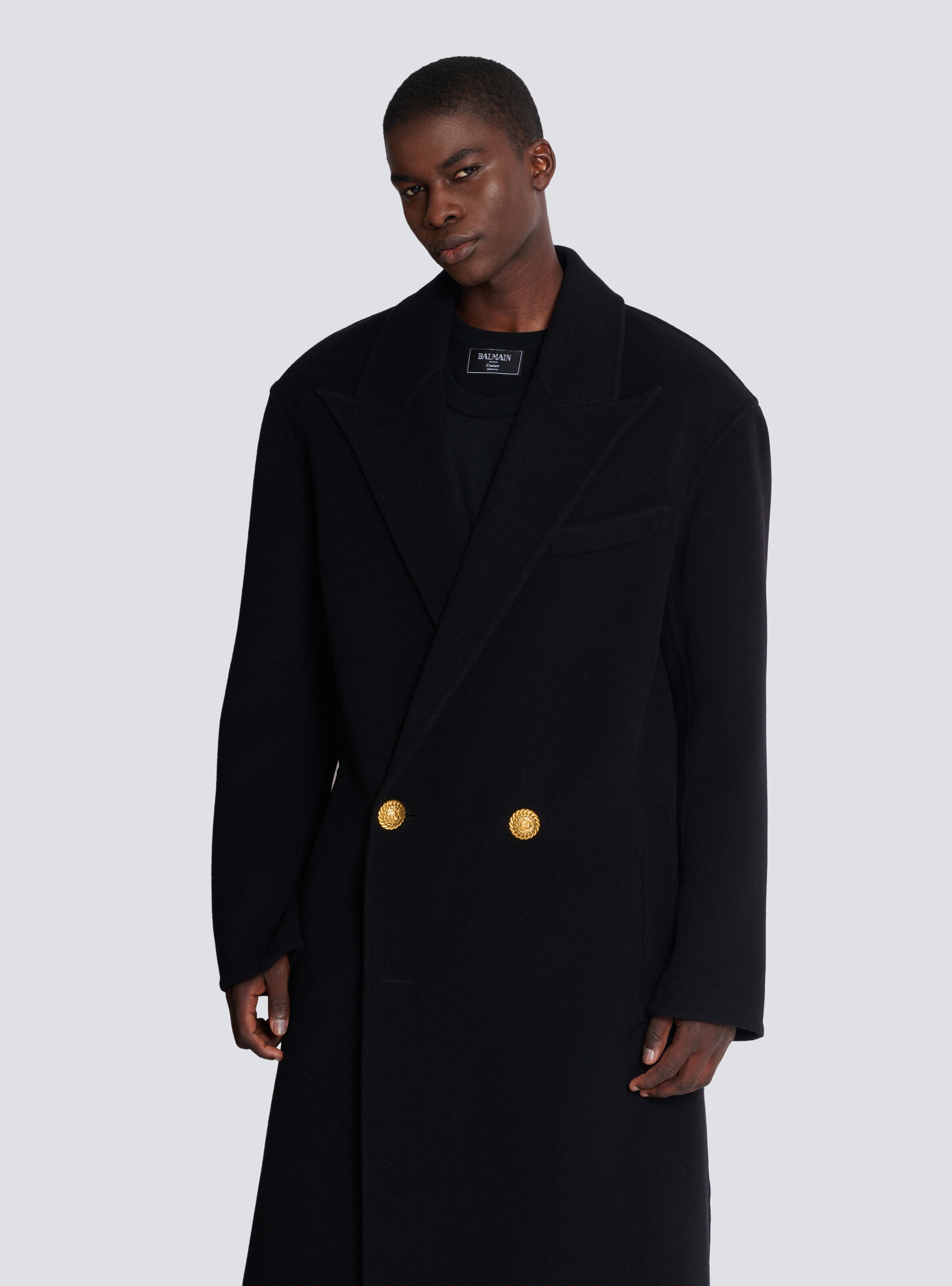 Long coat in double-faced wool - 6