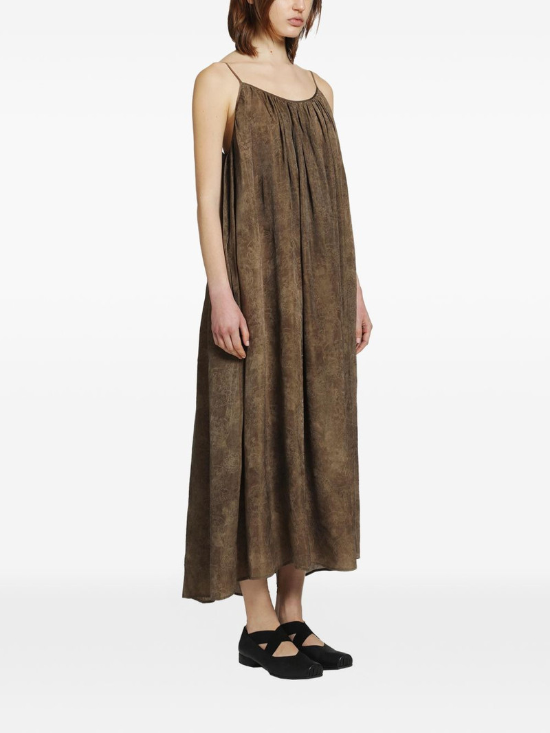 UMA WANG Ashel gathered maxi dress outlook