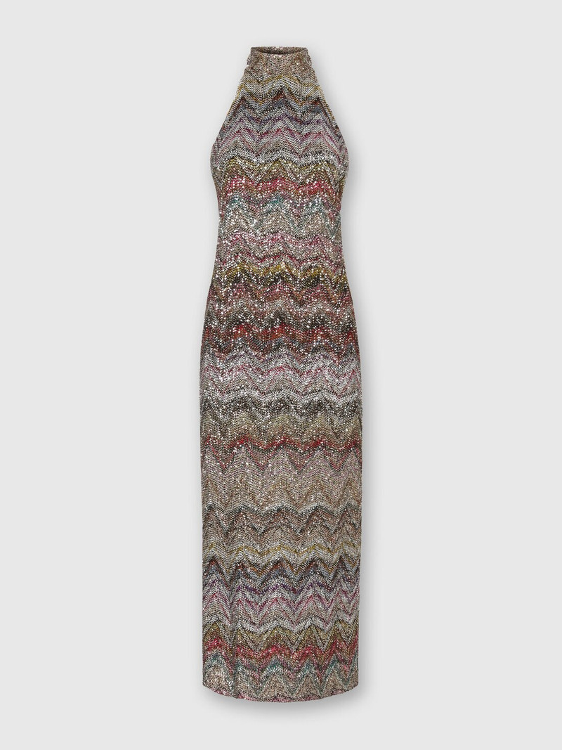 Midi Dress with Halter Neck 1