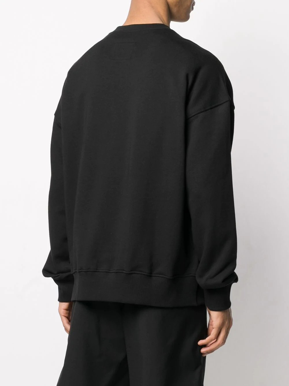 baroque panel crew neck sweatshirt - 4