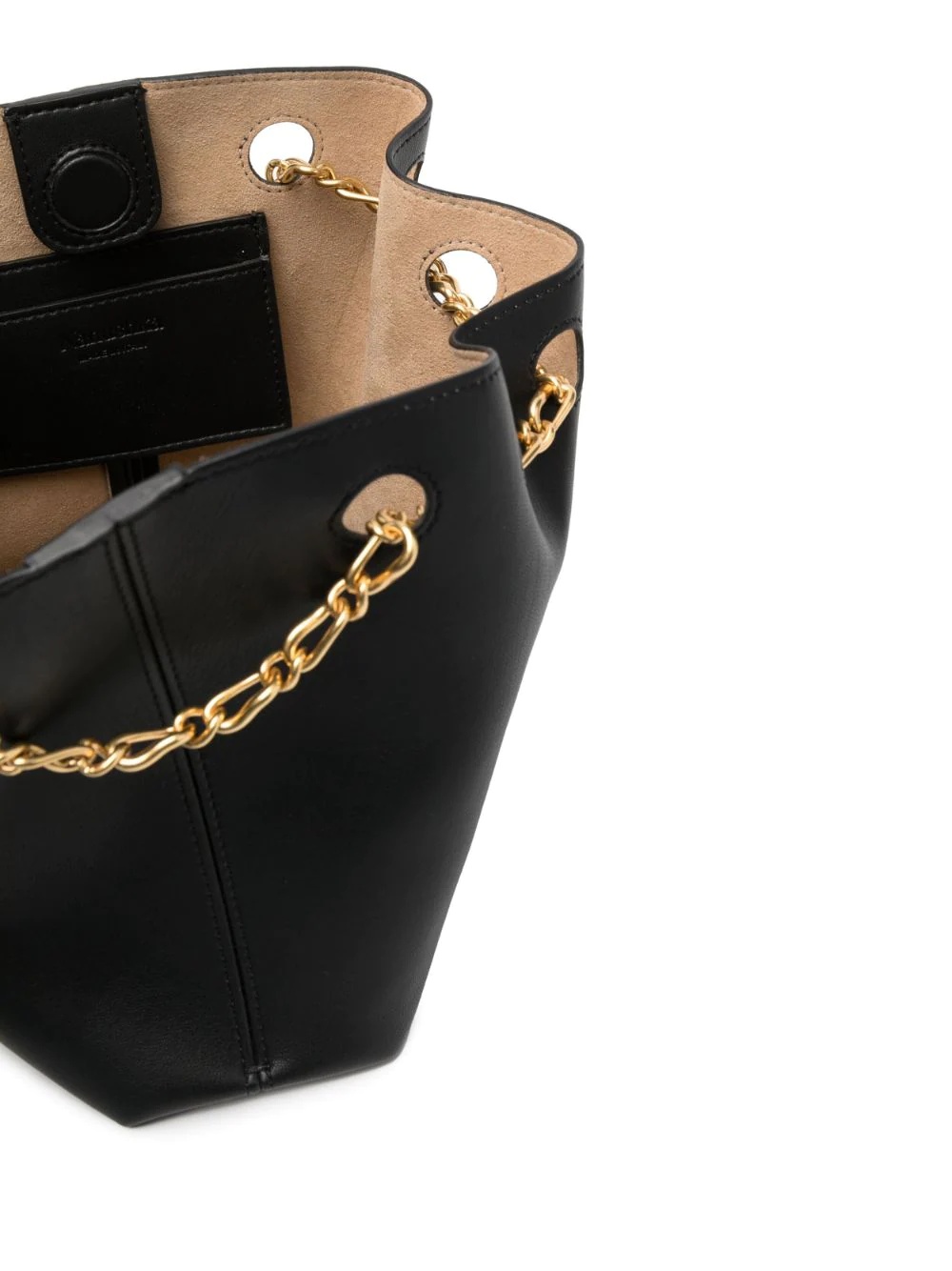 vegan-leather chain-strap tote bag - 6