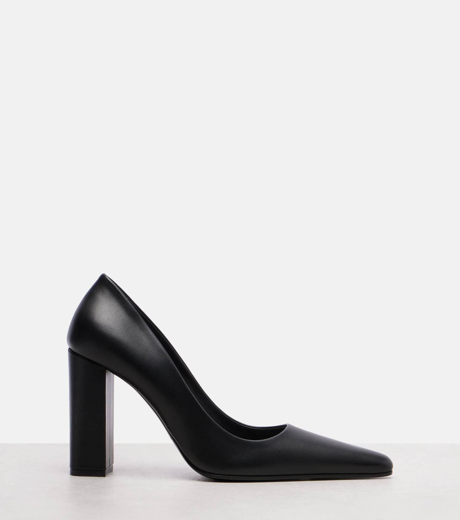 Pointy 90 leather pumps - 4