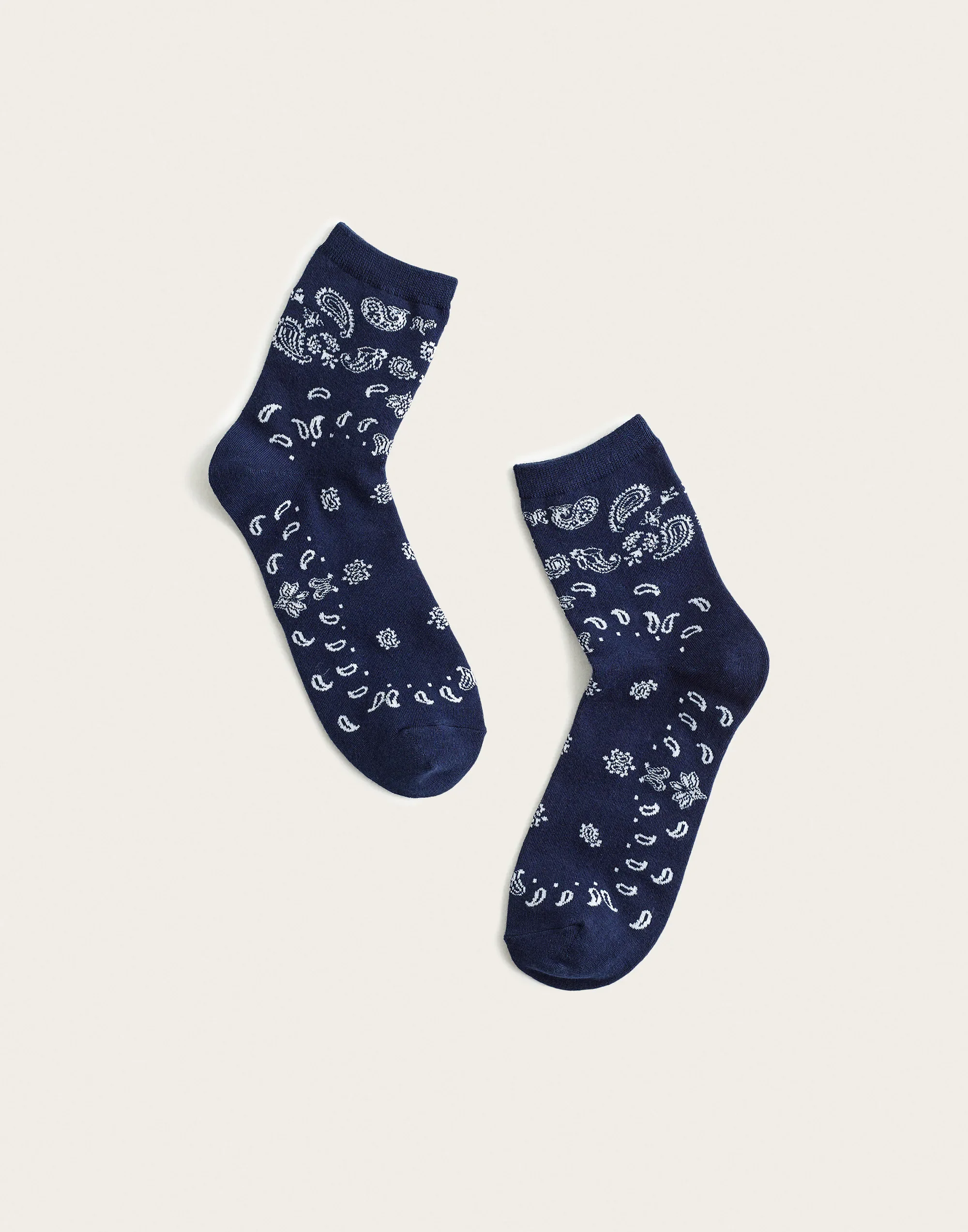 Bandana-Print Ankle Socks - 1