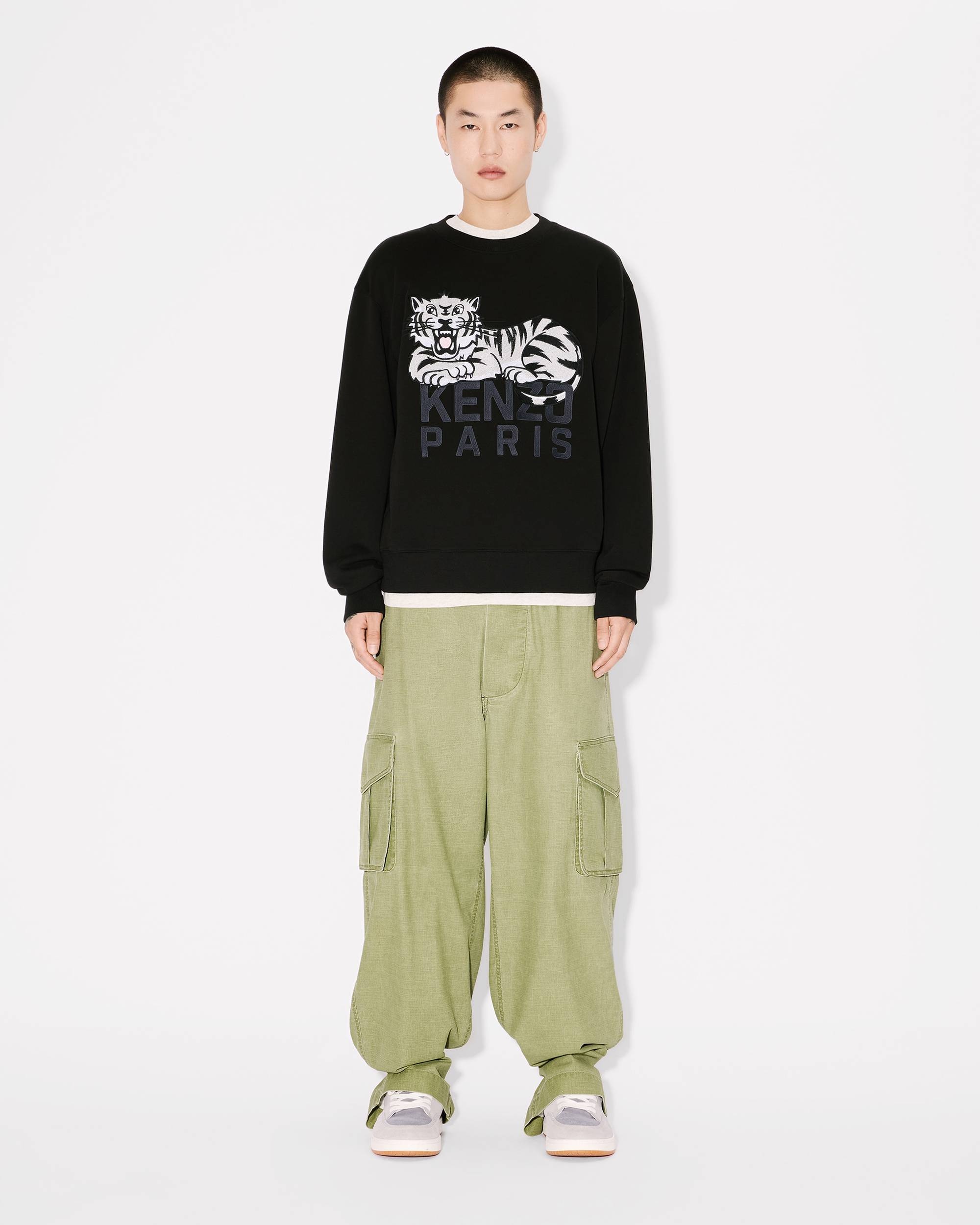 'KENZO Happy Tiger' embroidered sweatshirt in cotton - 5