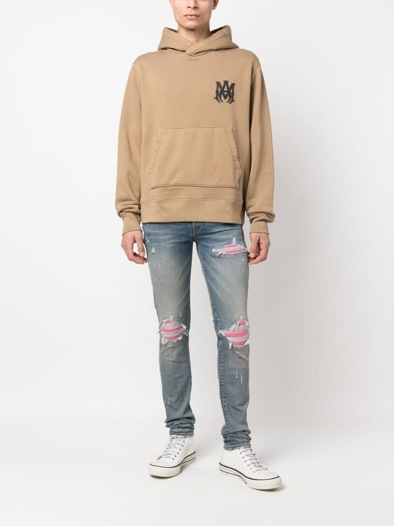 AMIRI logo-print cotton hoodie outlook