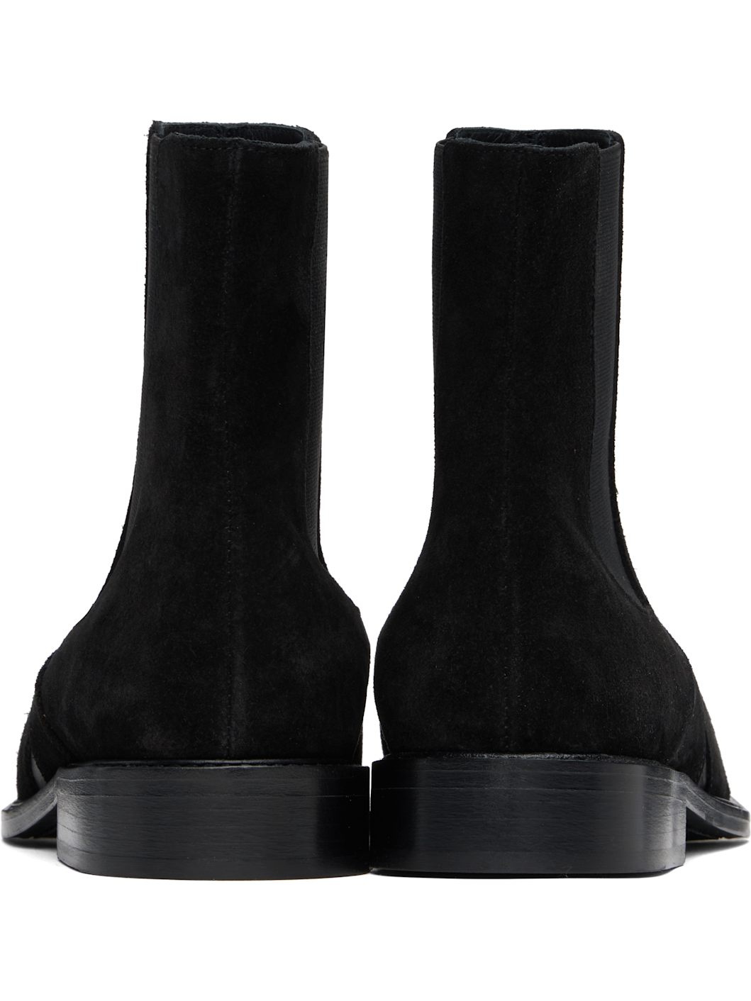 Black Slashed Chelsea Boots - 2