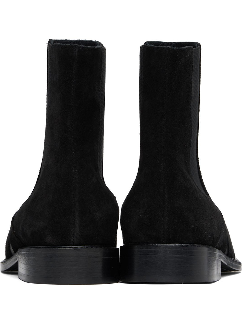 Black Slashed Chelsea Boots 2