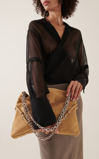 Givenchy Voyou Medium Suede Bag neutral outlook