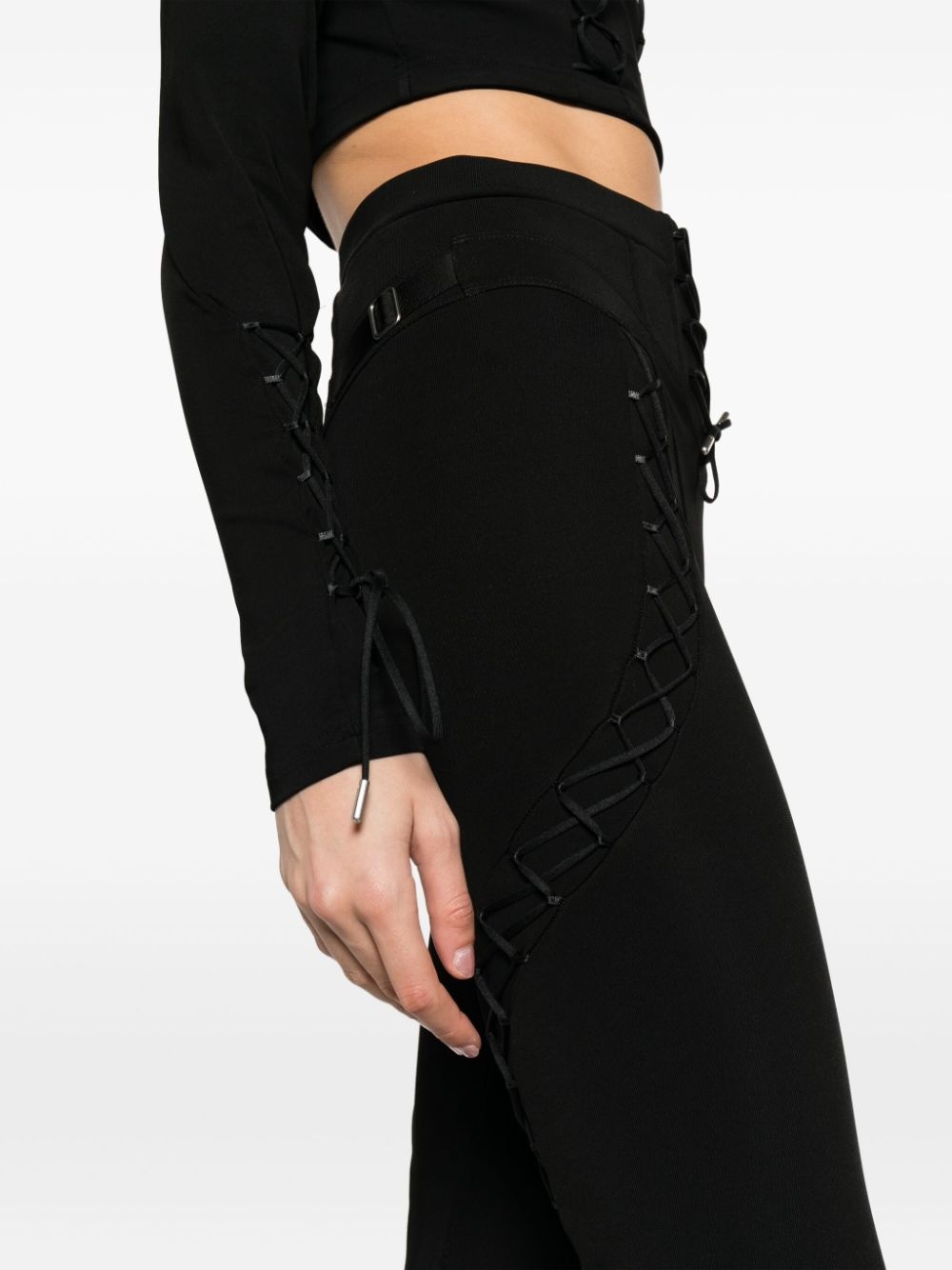 logo-print lace-up leggings - 5