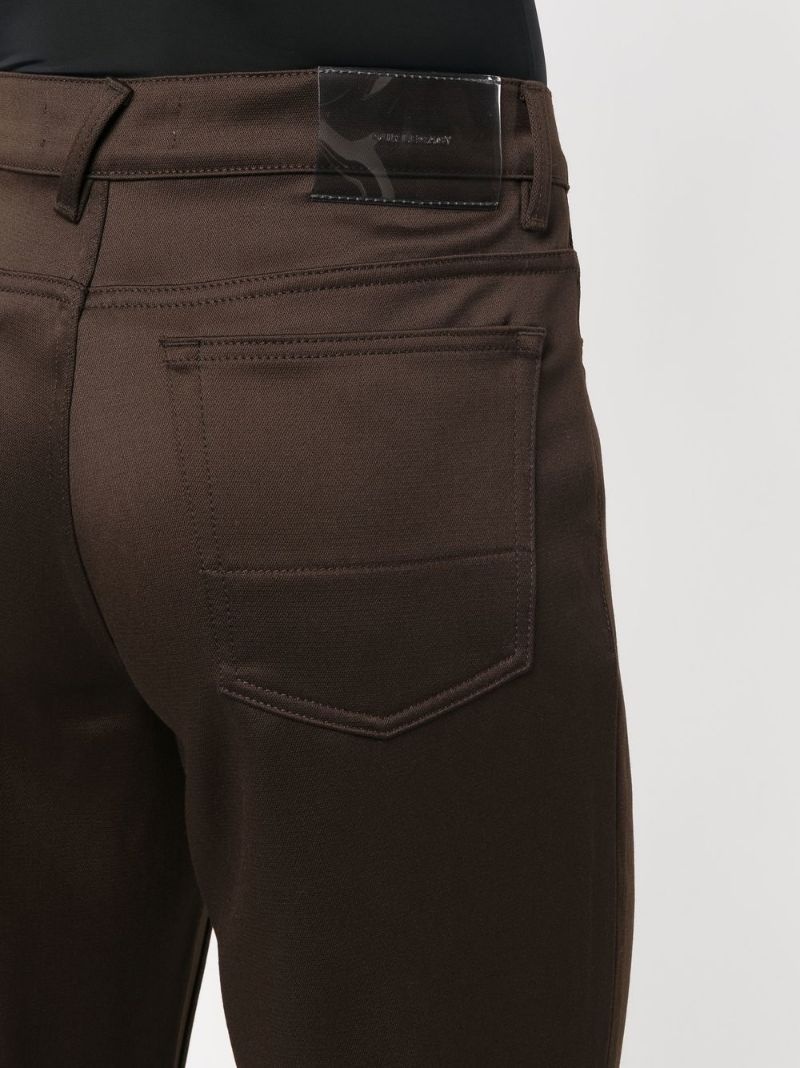 straight-leg high-waisted trousers - 5