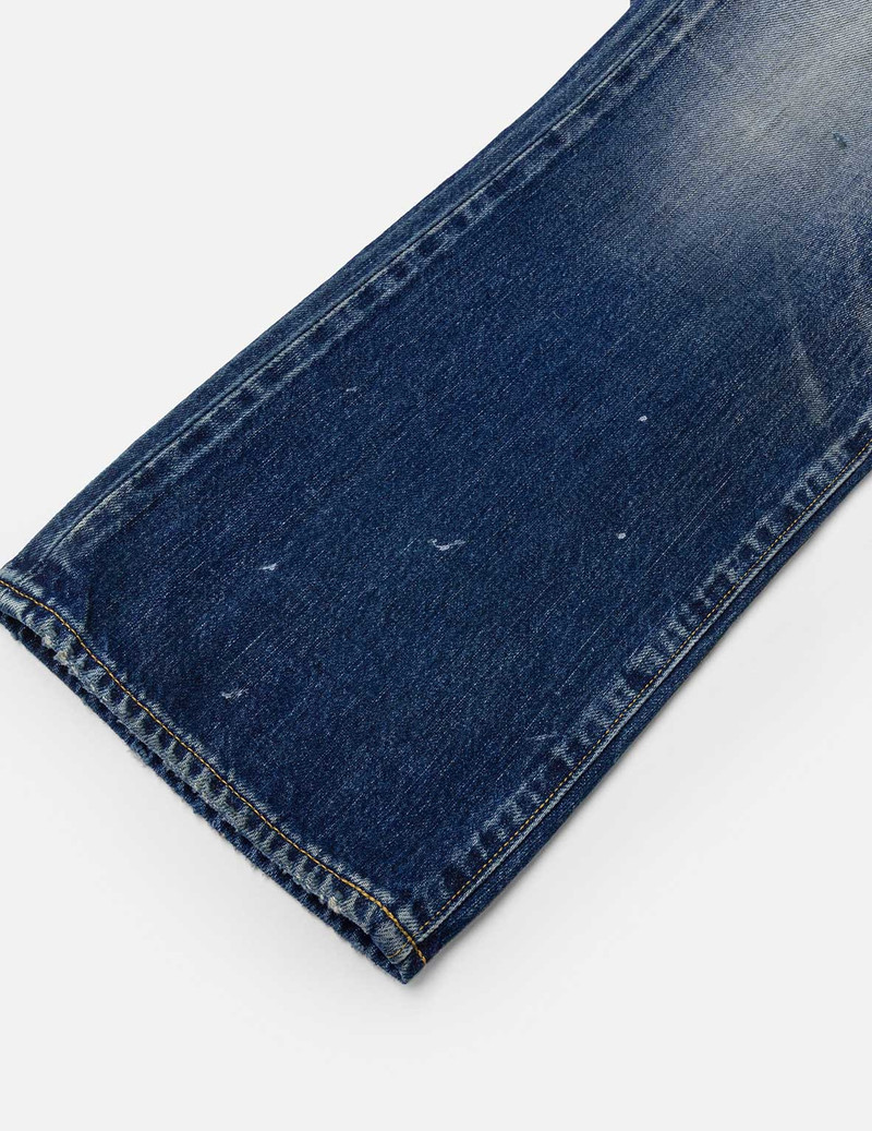 Washed Seagull Print Regular Fit Jeans 6