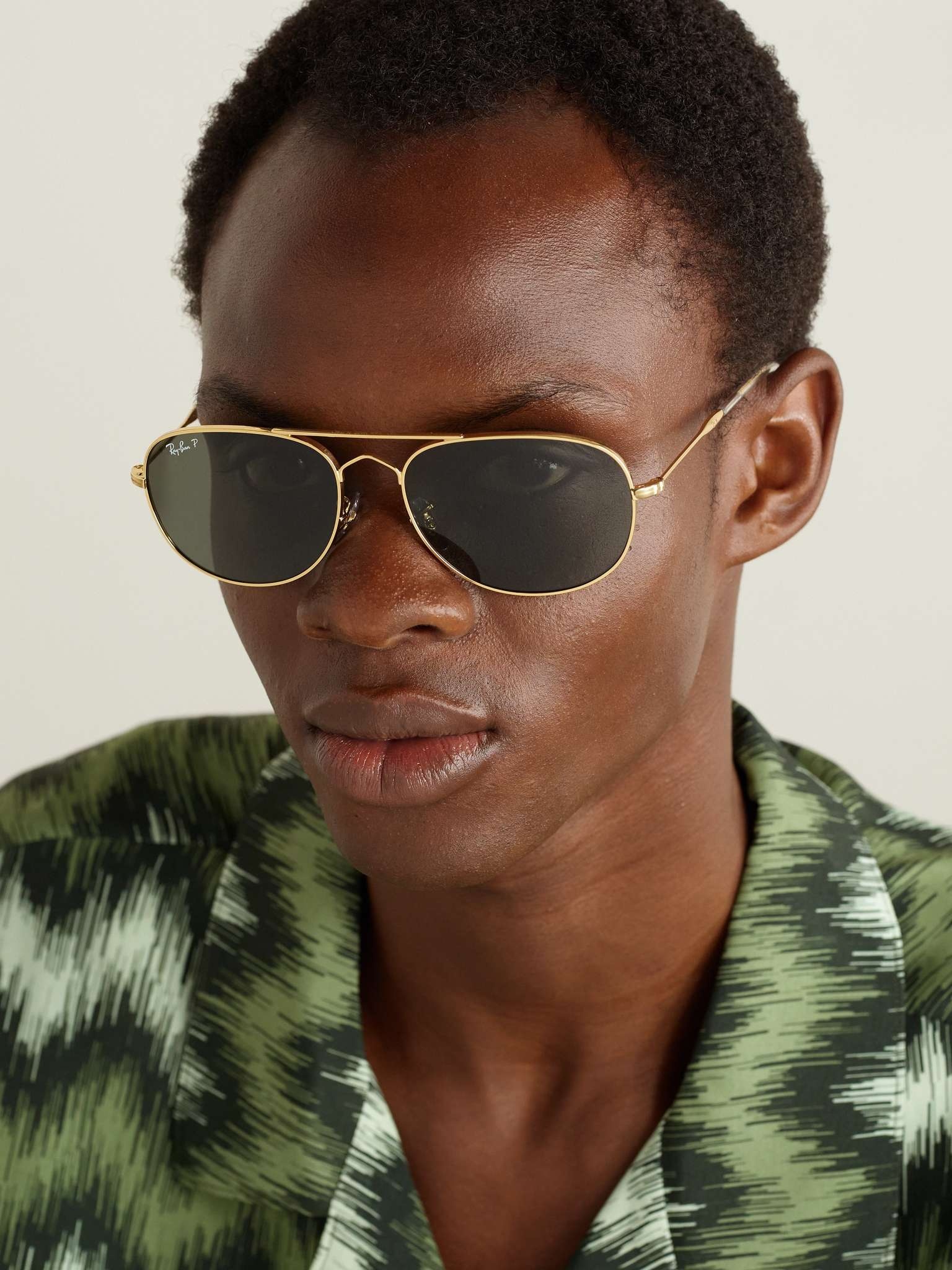 Bain Bridge Aviator-Style Gold-Tone Sunglasses - 2