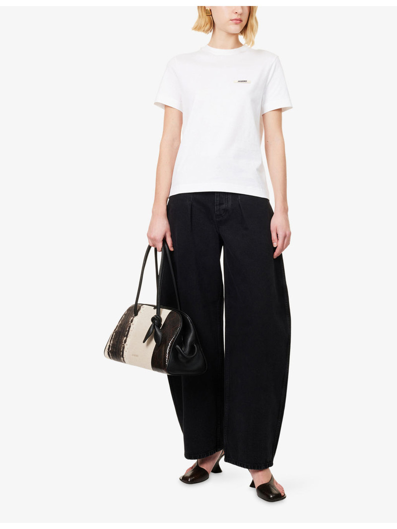 JACQUEMUS Le Denimes Ovalo Curved-Leg Denim Jeans outlook