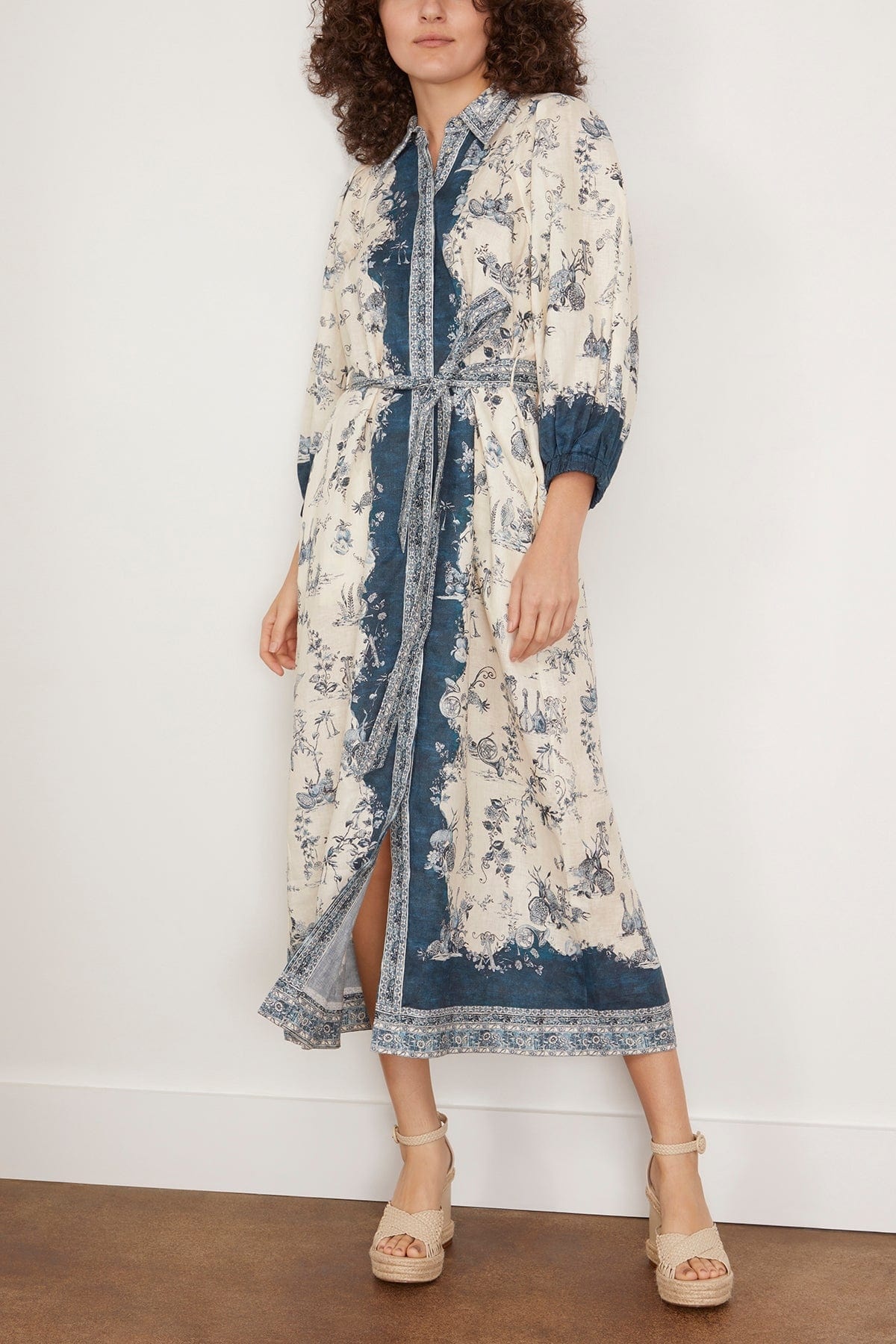 Casa Shirtdress in Cream - 3