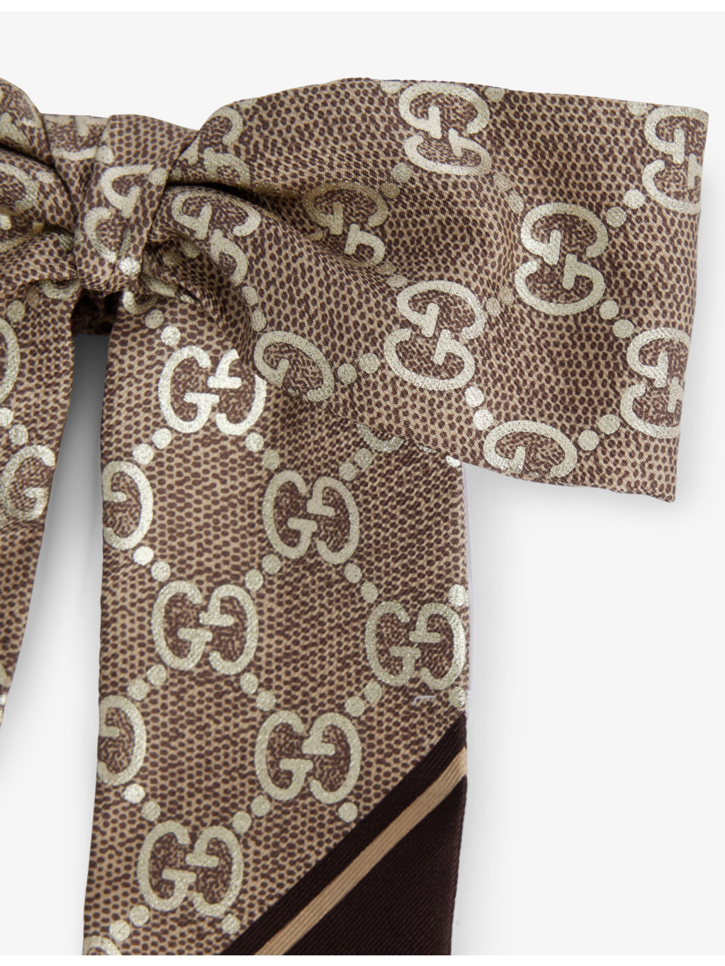 Lamy Chou Monogram-Print Silk Hair Scrunchie - 2
