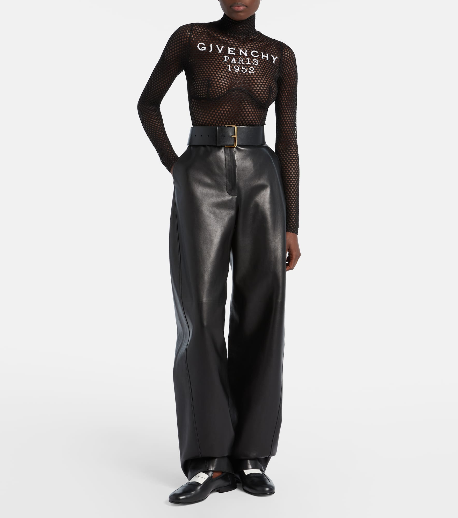 Logo mesh bodysuit - 2