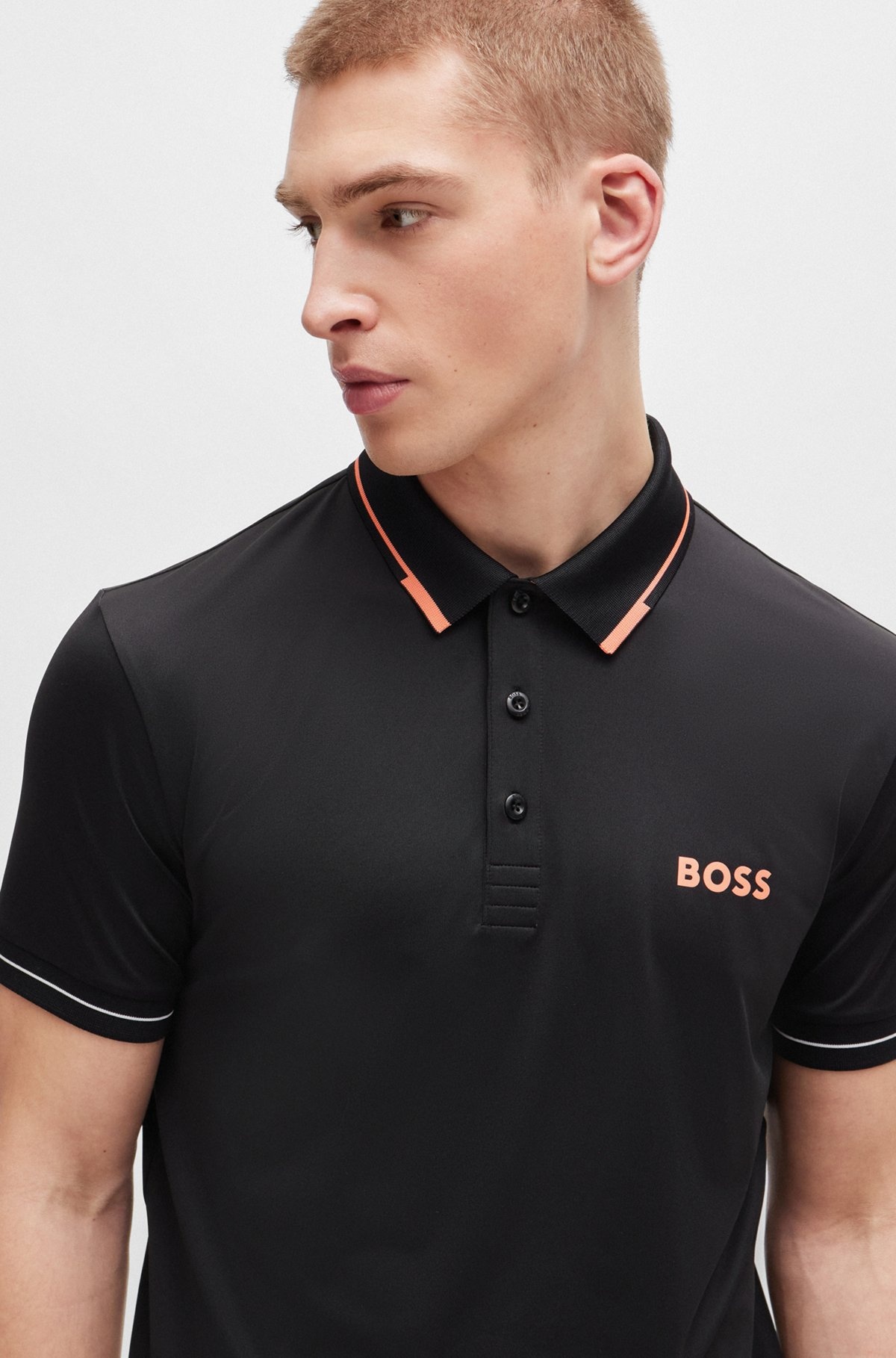 SLIM-FIT POLO SHIRT WITH CONTRAST LOGOS - 3