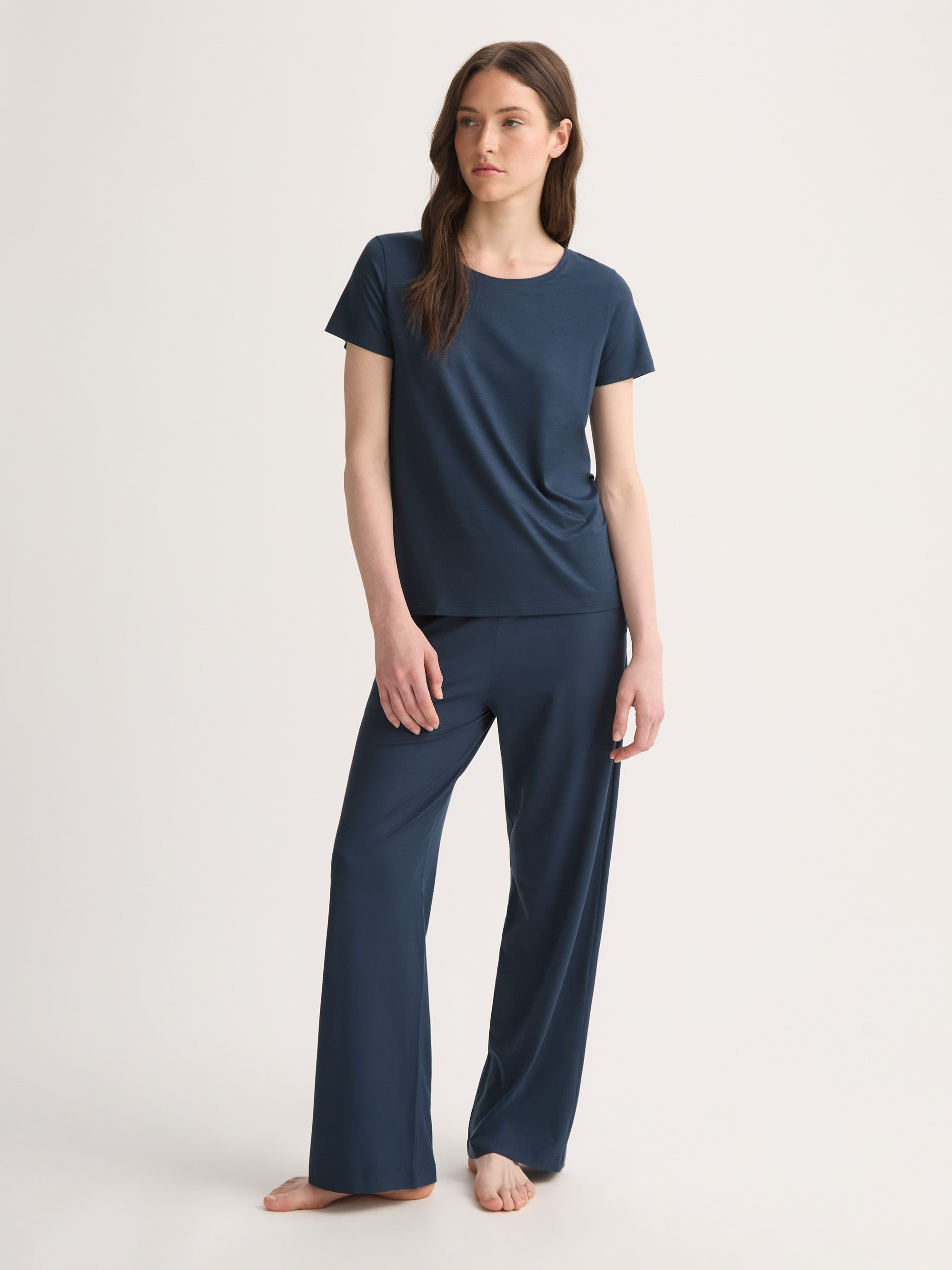 Women's T-Shirt Lara Micro Modal Stretch Navy - 3