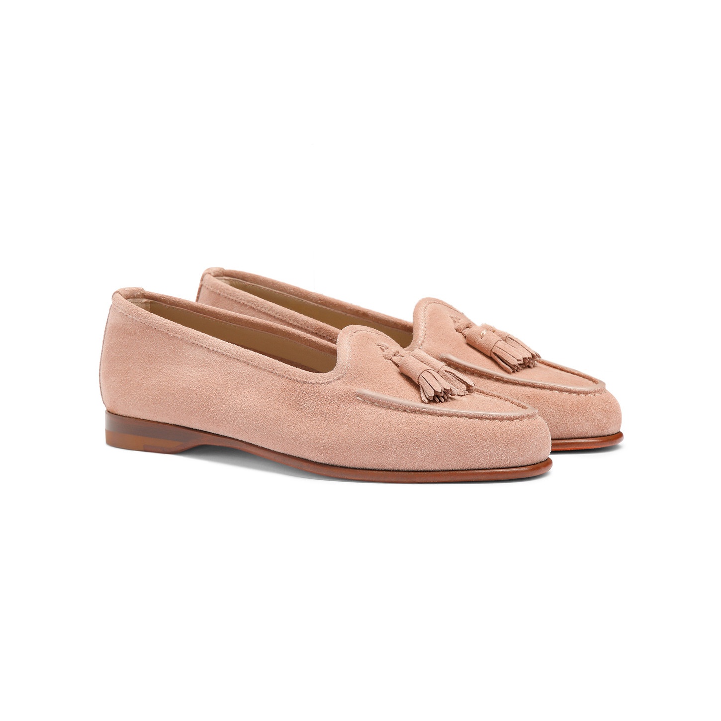 Women's pink suede Andrea tassel loafer - 3