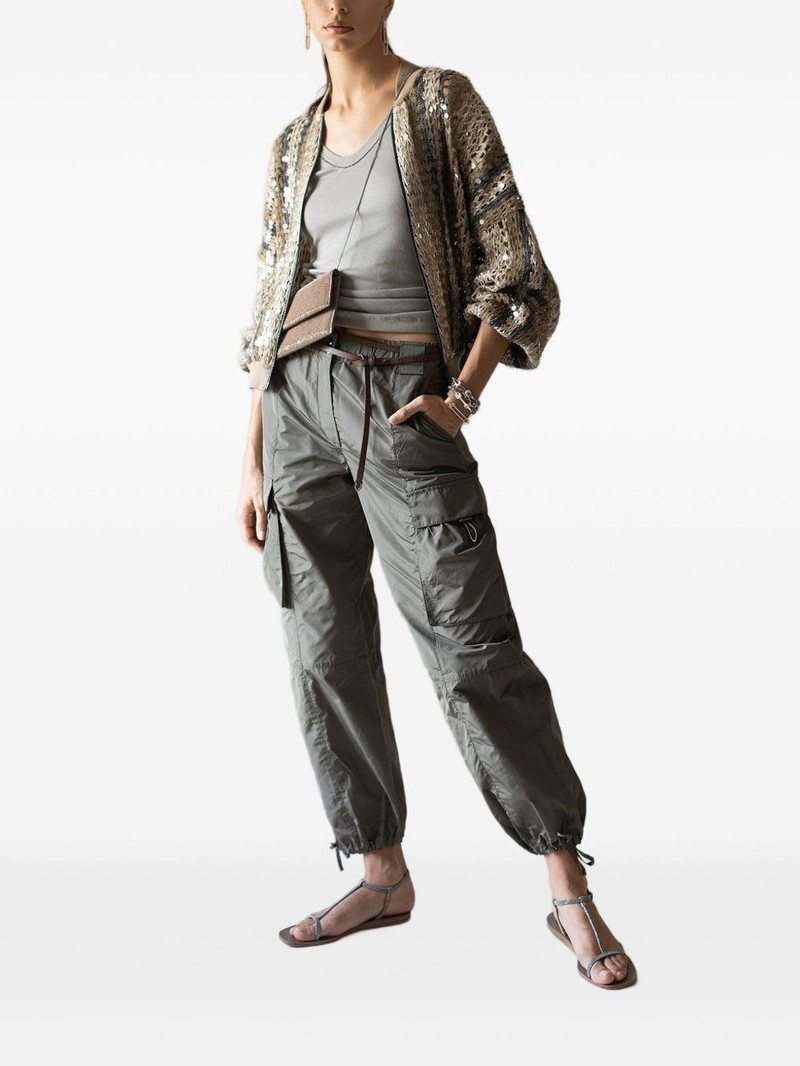 Brunello Cucinelli monili-detail leather belt outlook