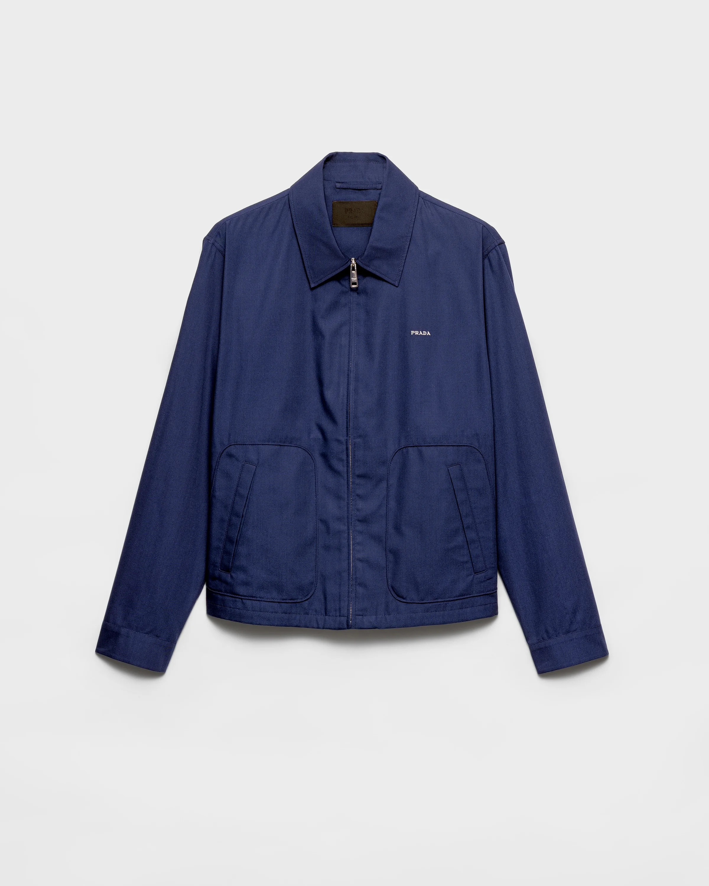 Technical cotton zipper blouson jacket - 1