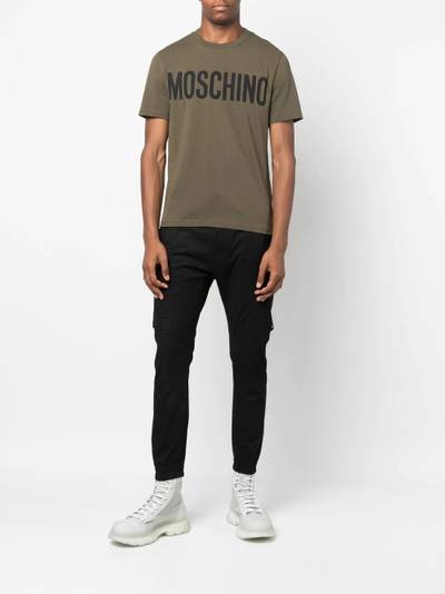 Moschino logo-print cotton T-shirt outlook