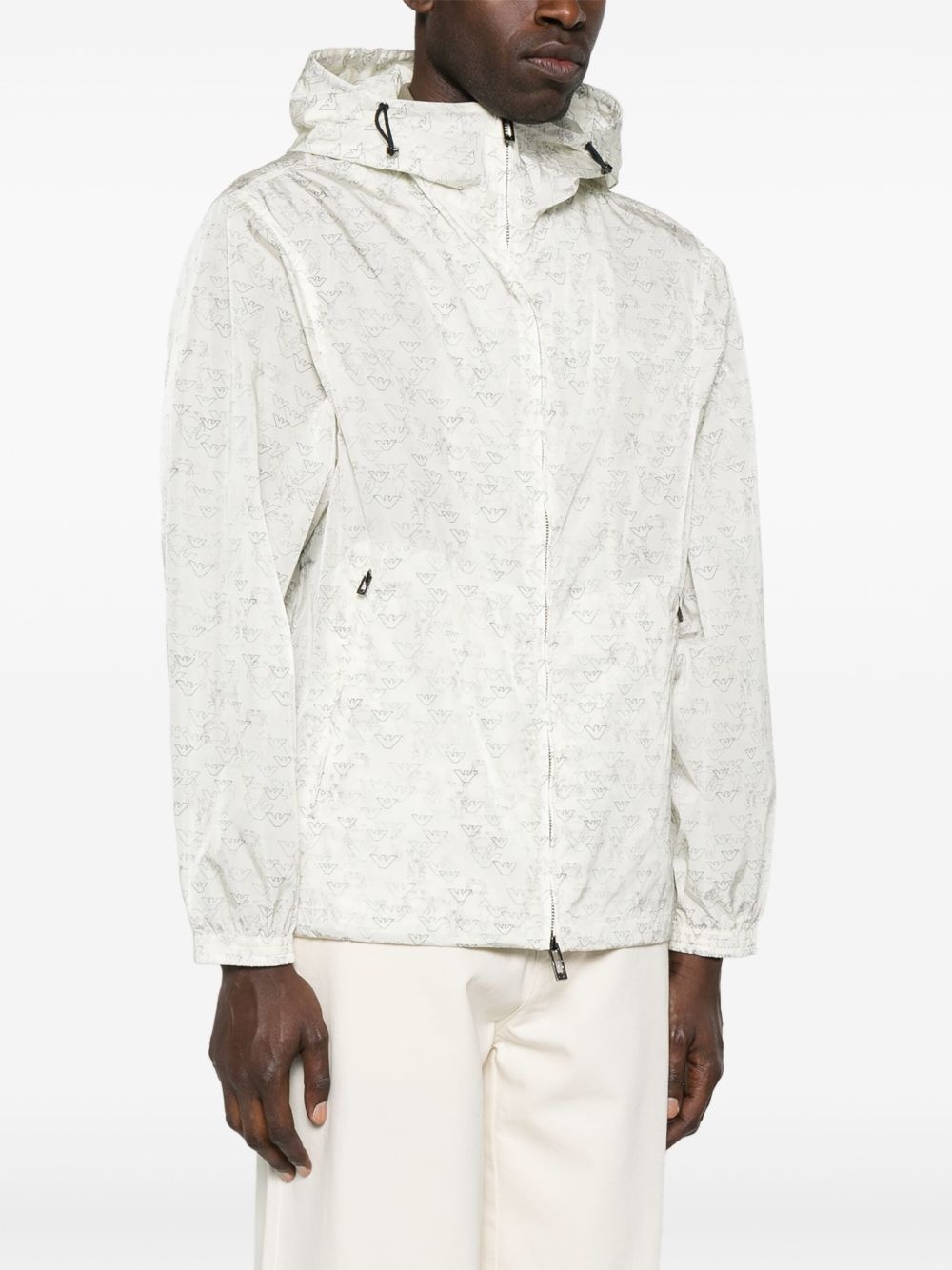 logo-print jacket - 3
