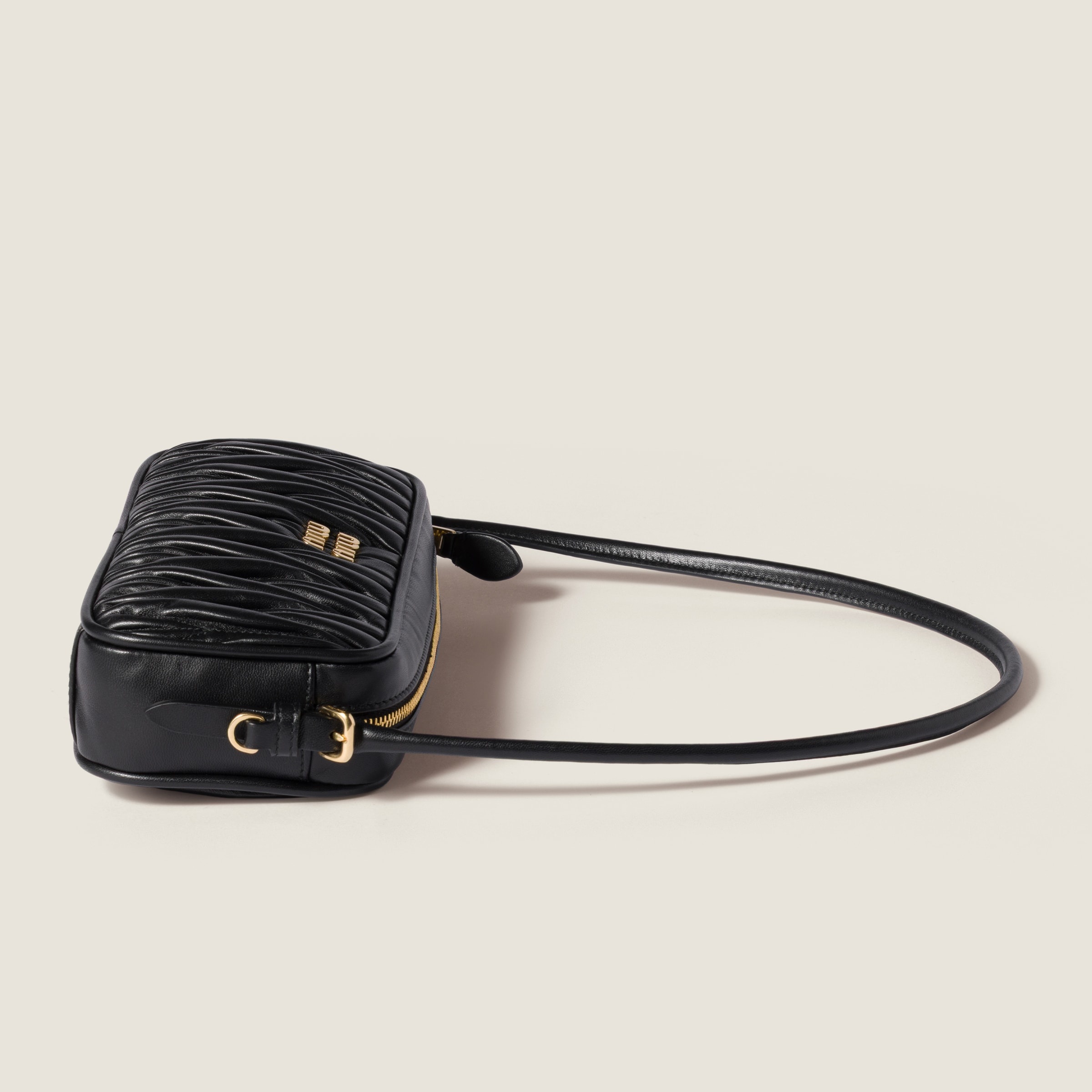 Matelassé nappa leather pouch - 5