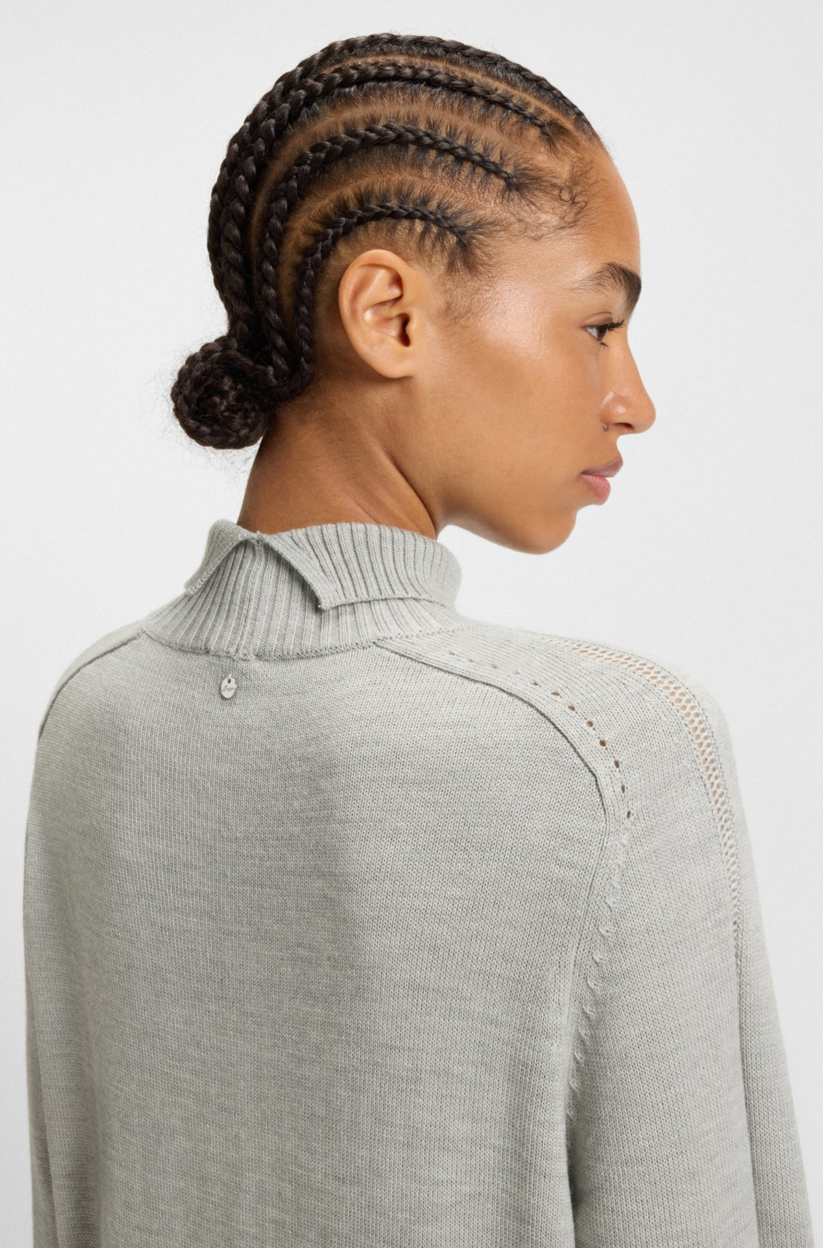 RELAXED-FIT KNITTED DRESS IN A VIRGIN-WOOL BLEND - 4
