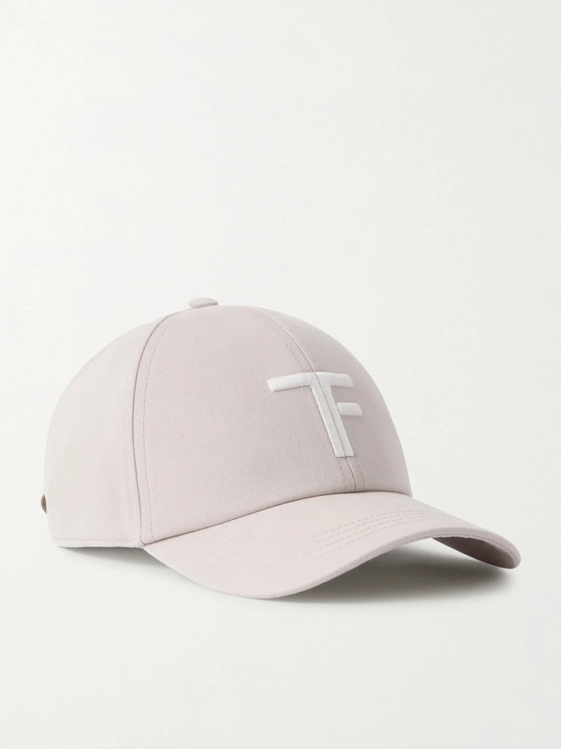 Leather-Trimmed Logo-Embroidered Cotton-Twill Baseball Cap - 1