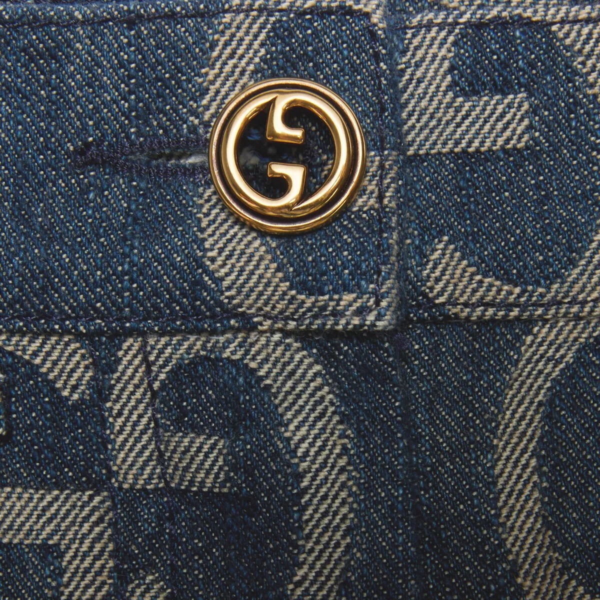 Jumbo GG denim pants - 8