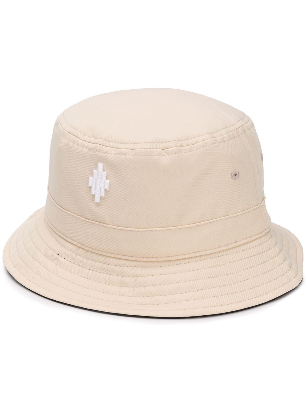 Cross-embroidered bucket hat - 1