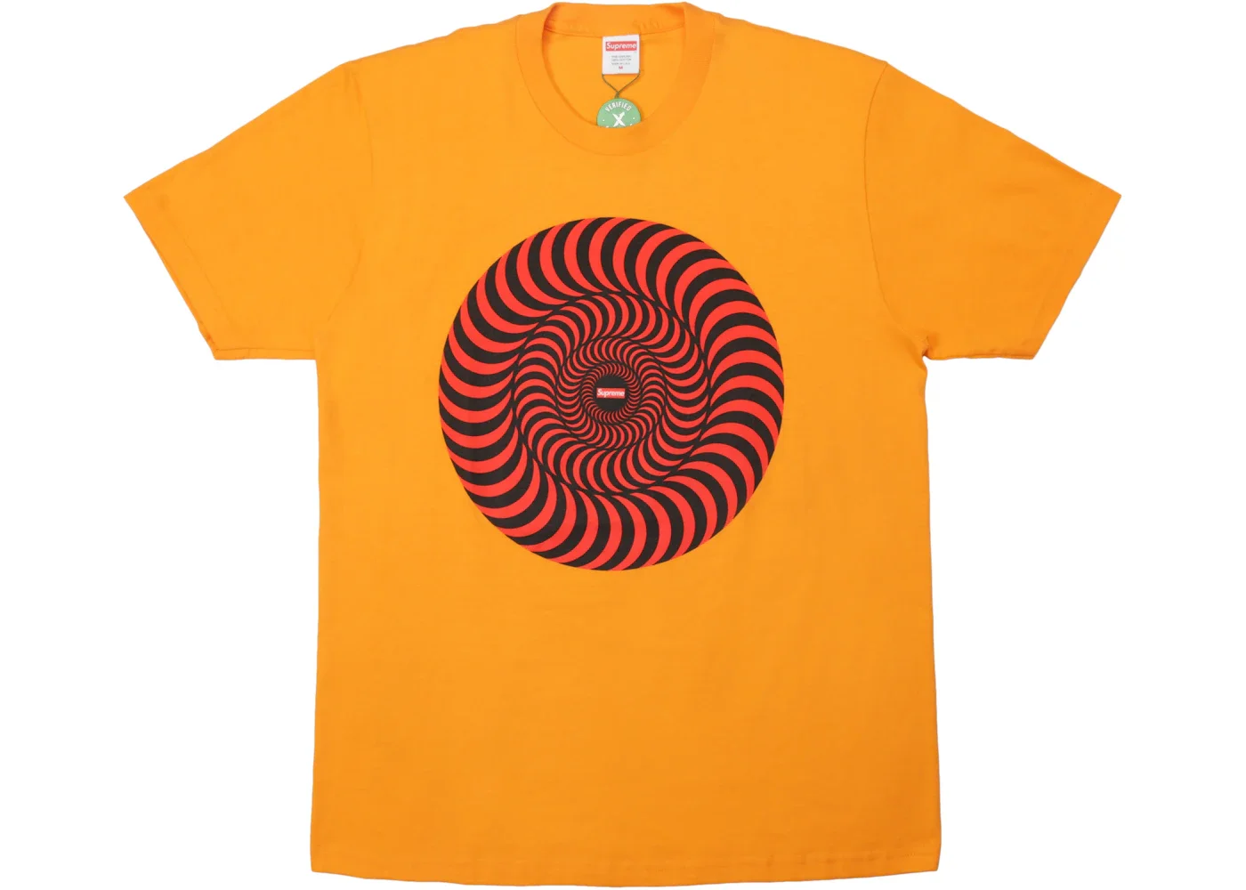 Supreme Spitfire Classic Swirl T-Shirt Bright Orange - 1
