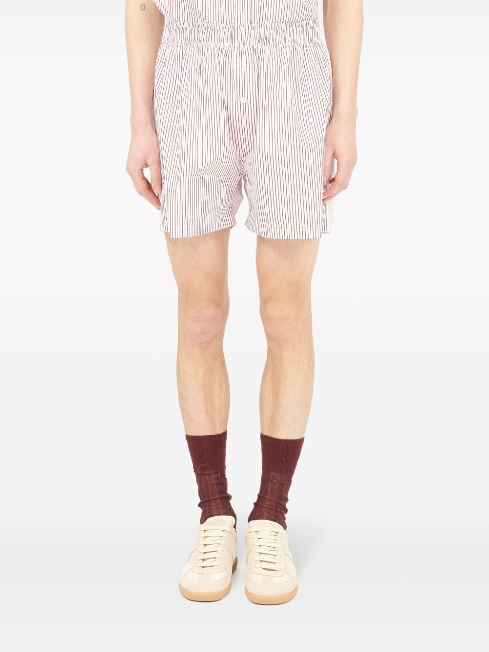 striped cotton shorts - 2