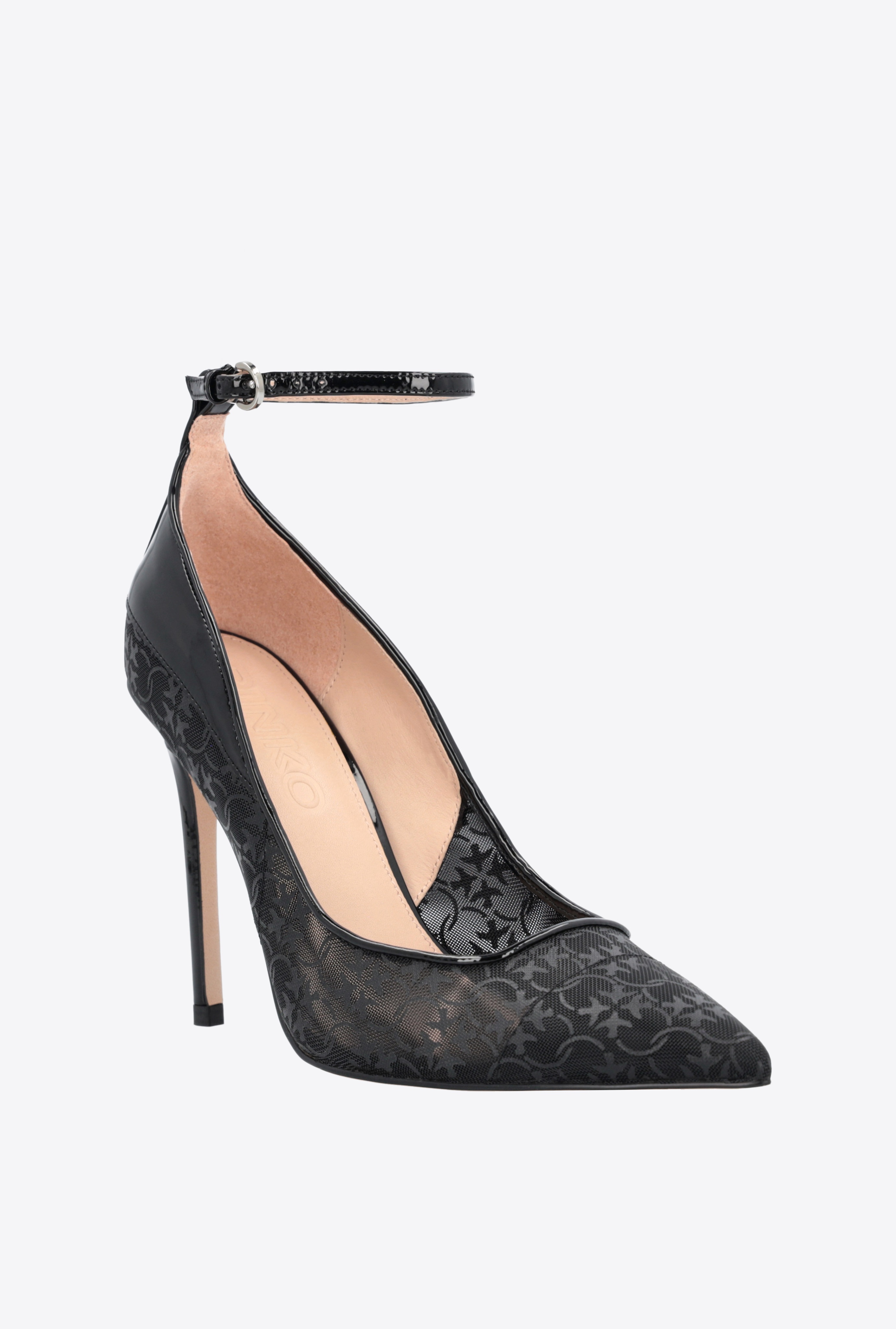 LOVE BIRDS PATENT AND MESH PUMPS - 2