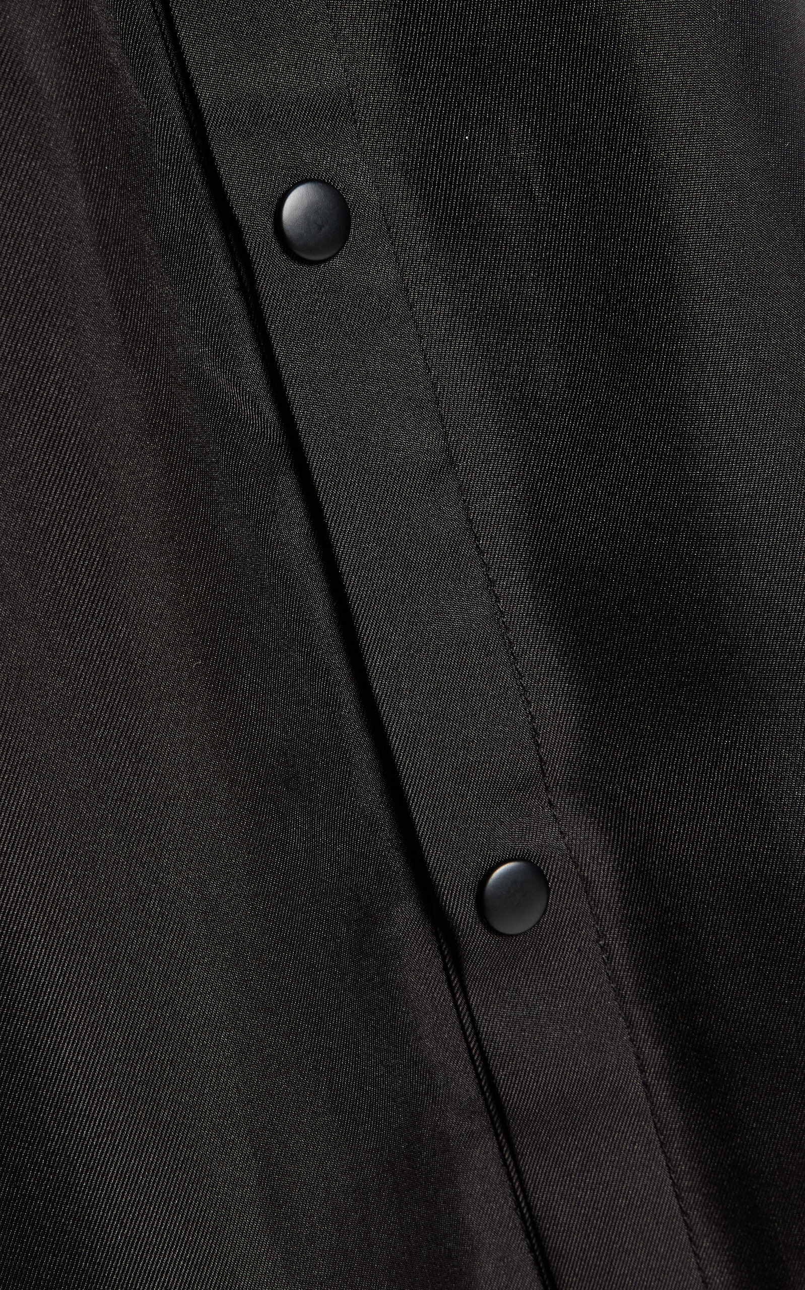 Button-Up Silk Twill Midi Dress black - 7