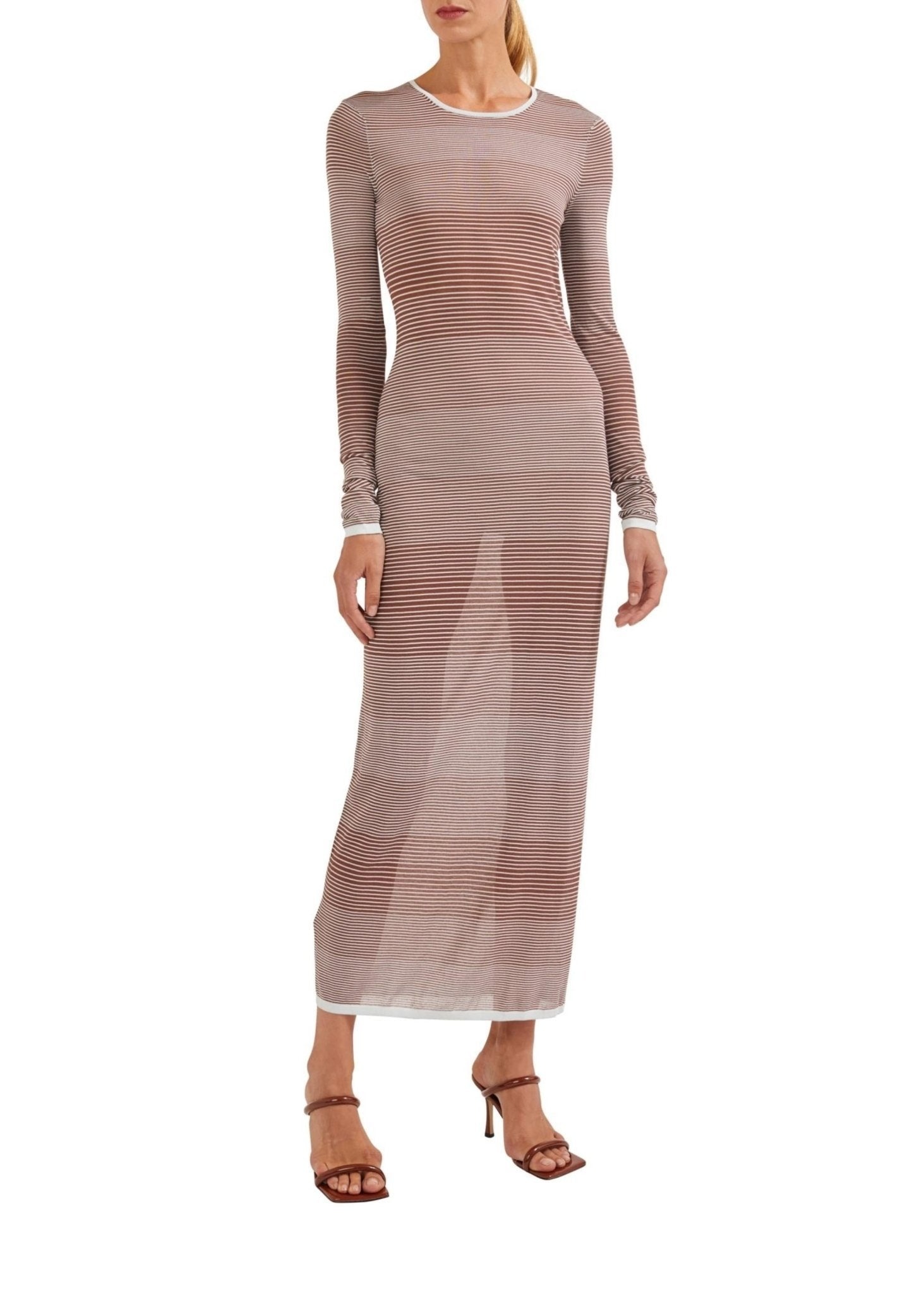 Cotton Viscose Stripe Dress - 3