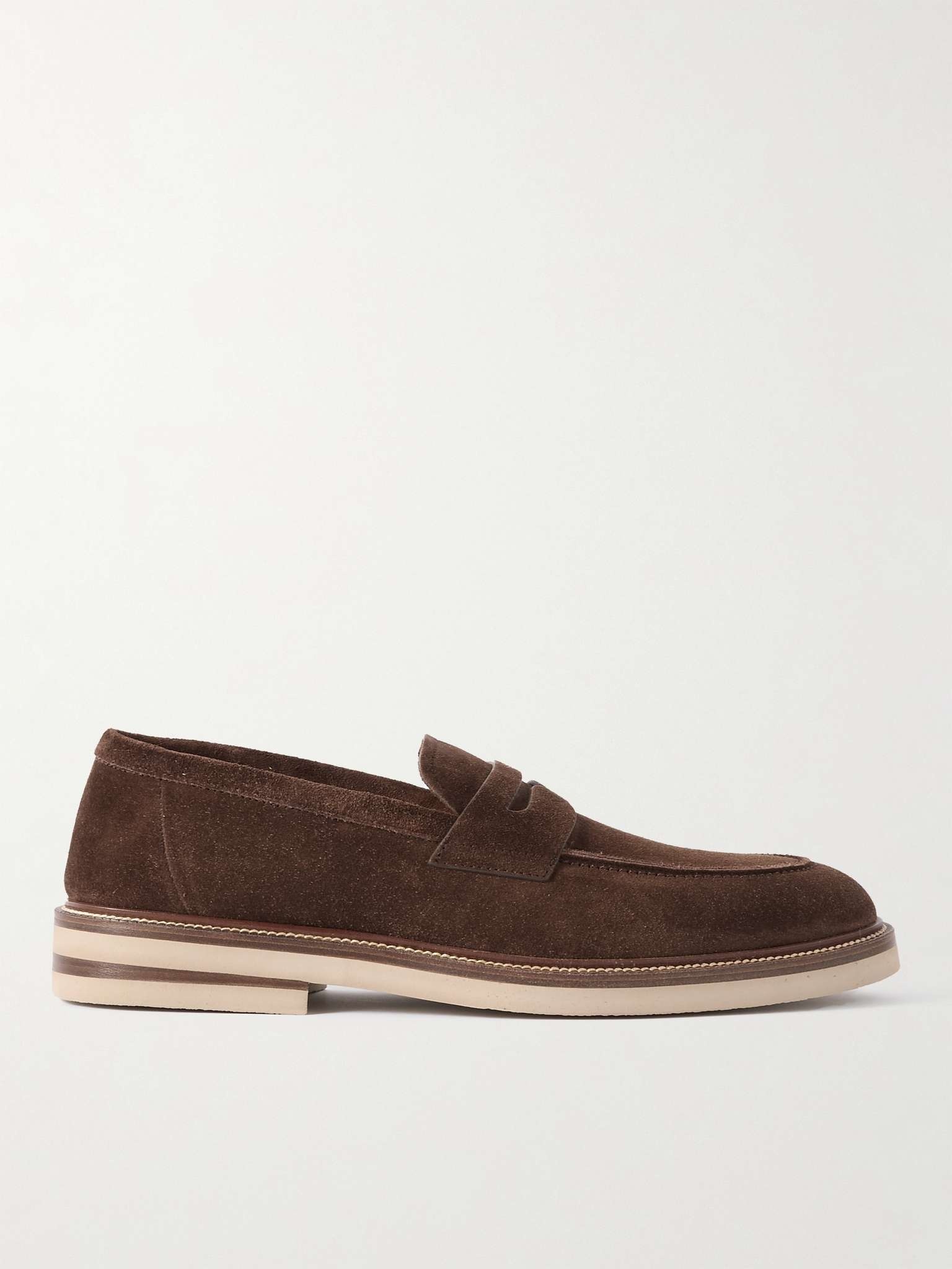 Suede Penny Loafers - 1