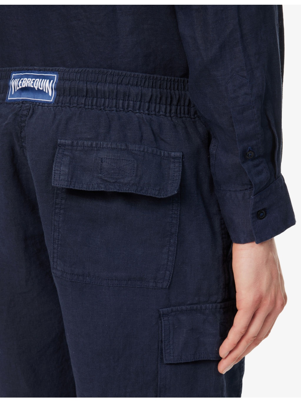 Baie drawstring-waist linen shorts - 6