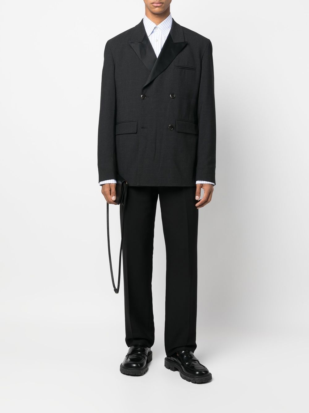 double-breasted suit jacket - 2