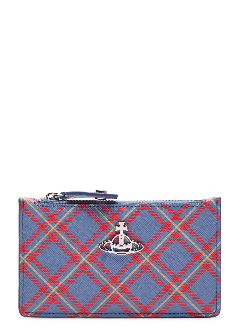 Vivienne Westwood Tartan-print Leather Card Holder - 1