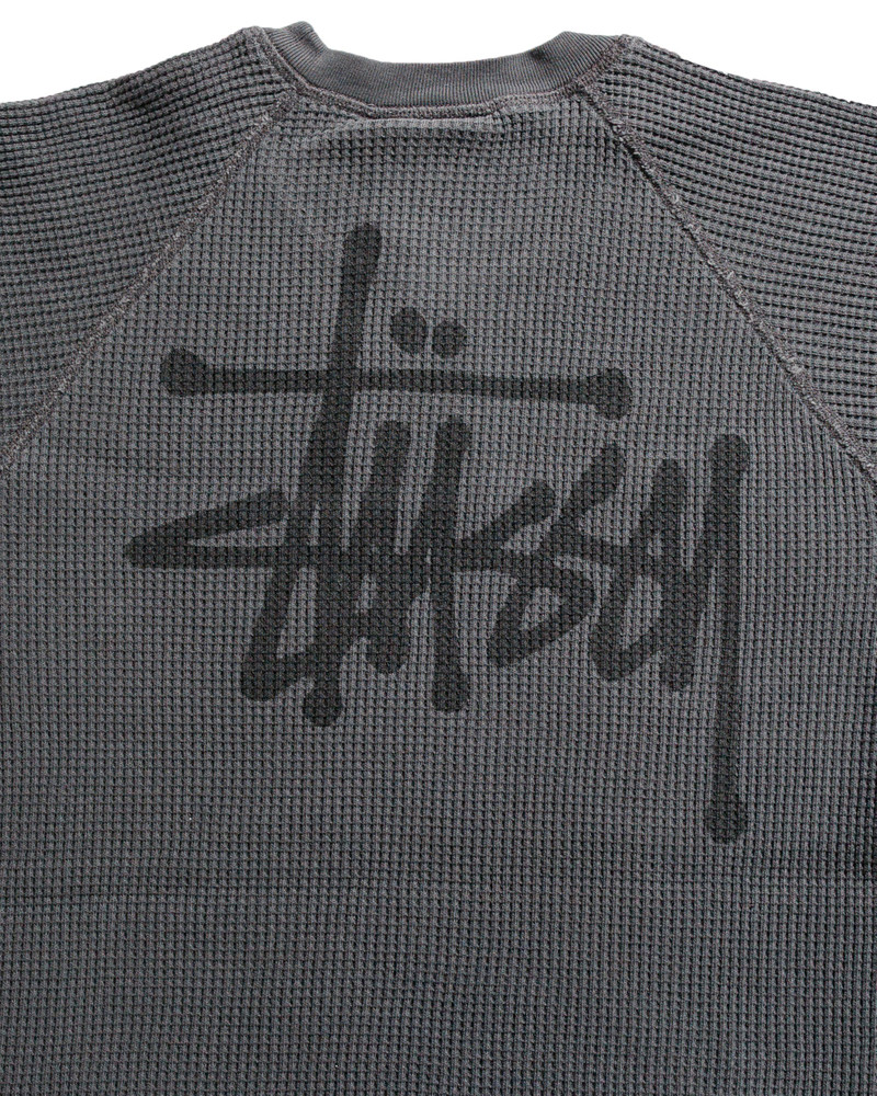 Stüssy Basic Stock Raglan Thermal Washed Black 4