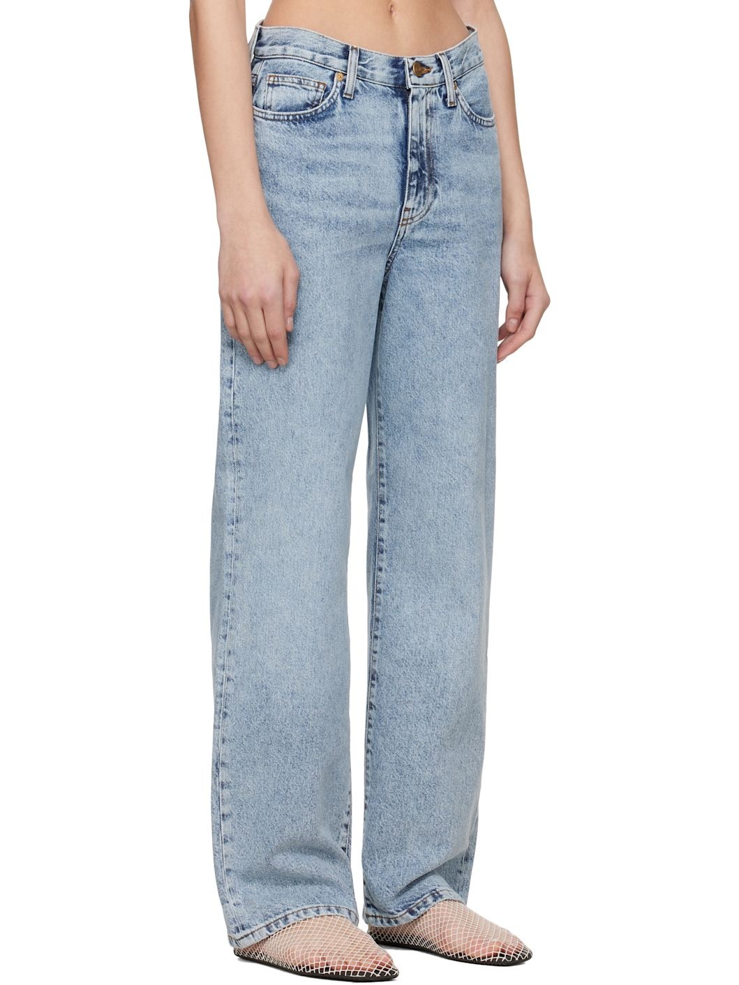 Blue Sofie Relaxed Leg Jeans - 2