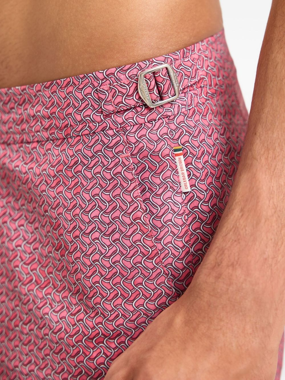 Bulldog ripcord-print swim shorts - 4