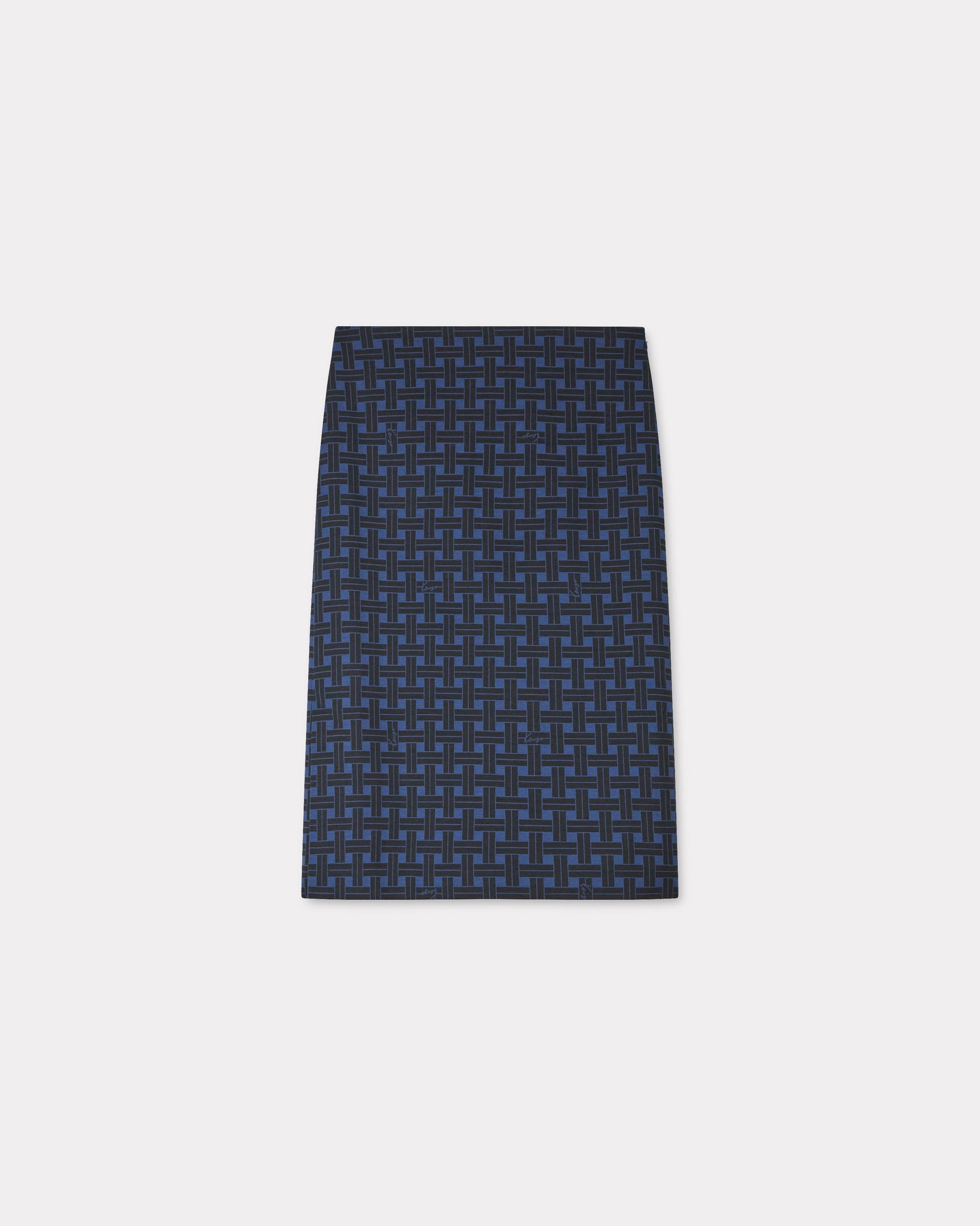 'KENZO Weave' straight midi skirt - 1