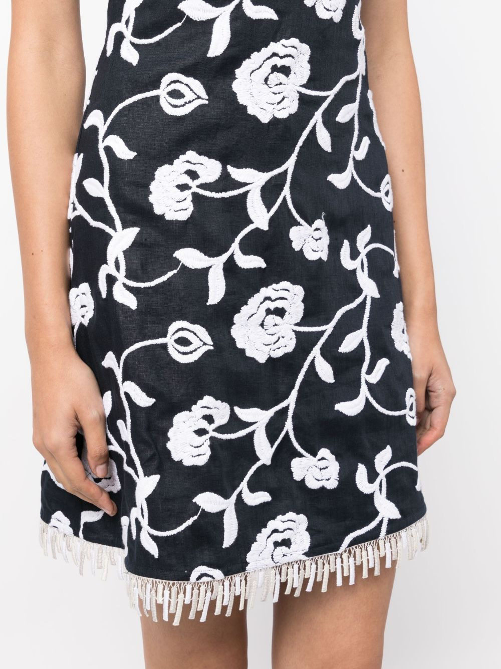 Balerina floral-embroidered minidress - 5