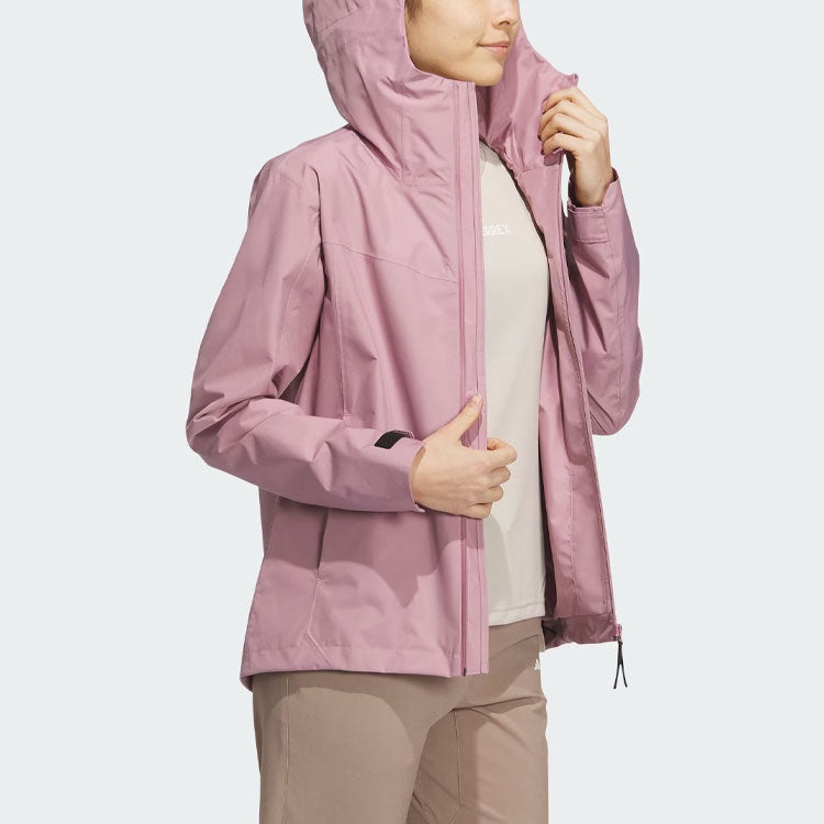 (WMNS) adidas Terrex Rain.Rdy Transitional Jacket 'Pink' IL8905 - 4