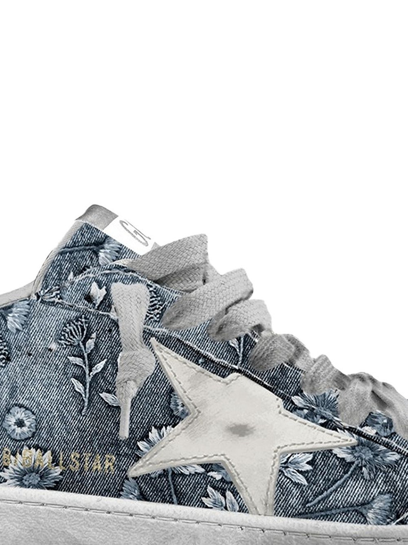 Golden Goose Ballstar embroidered floral sneakers outlook